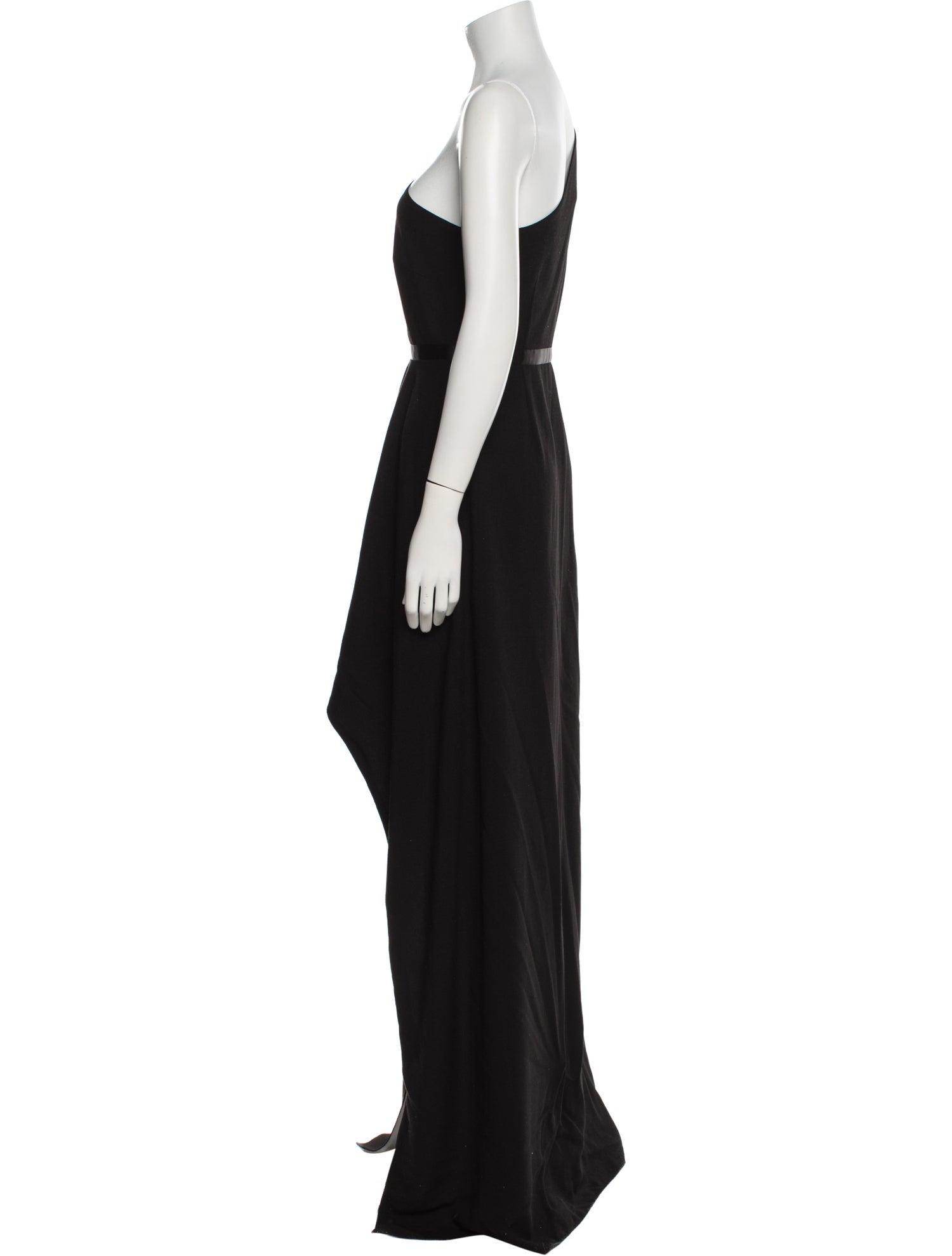 Halston Heritage One-Shoulder Long Dress