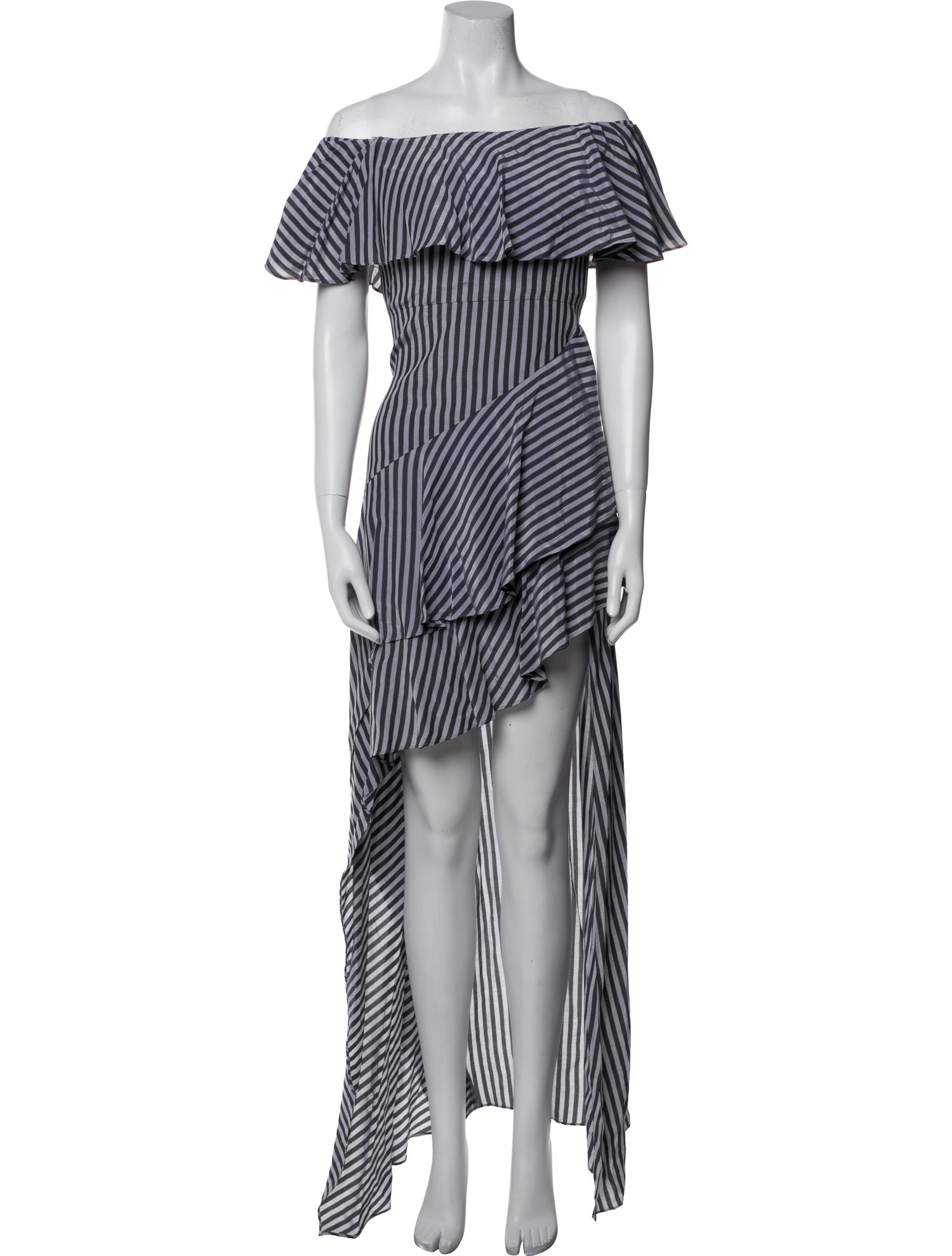 Halston Heritage Striped Long Dress w/ Tags
