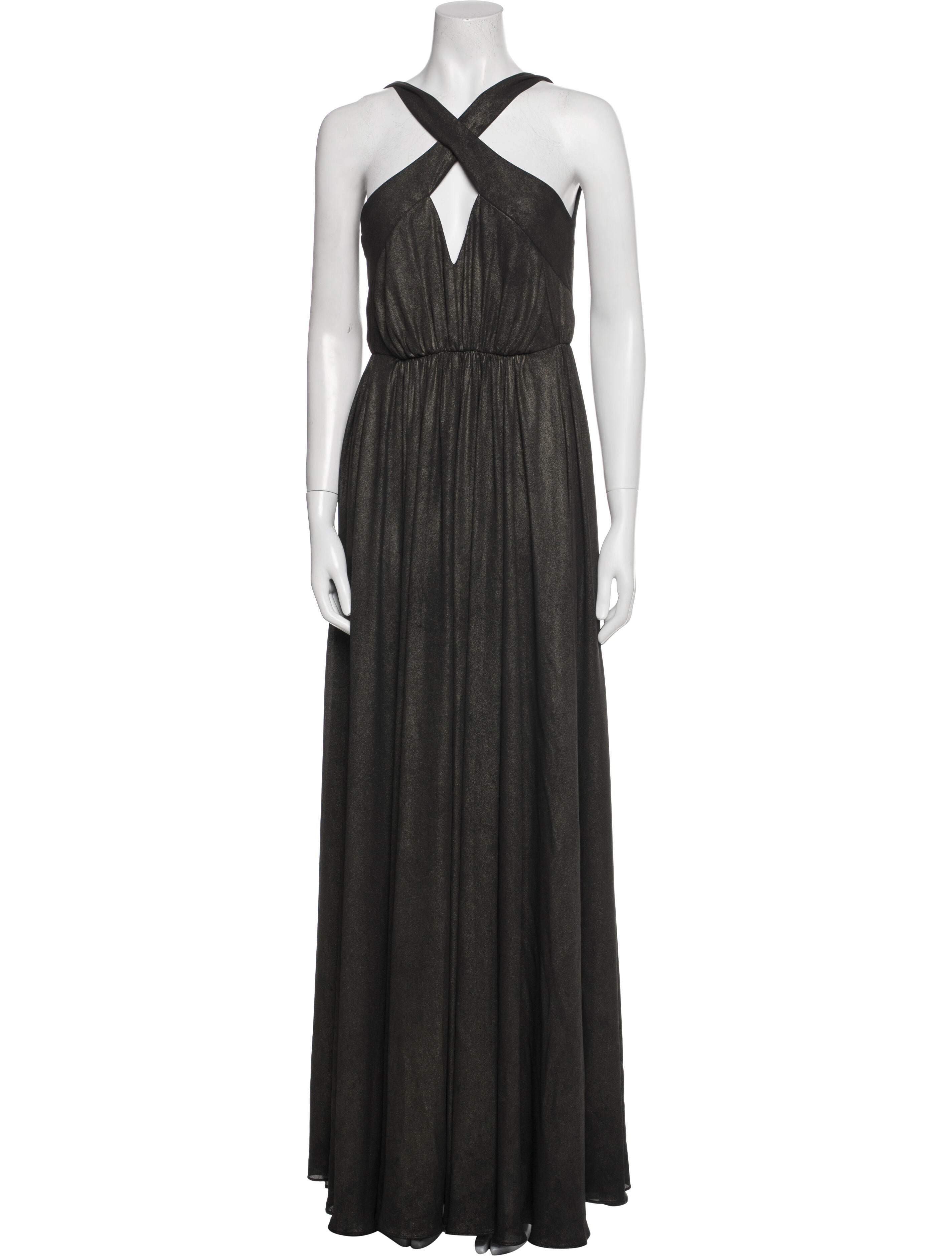 Halston Heritage Halterneck Long Dress