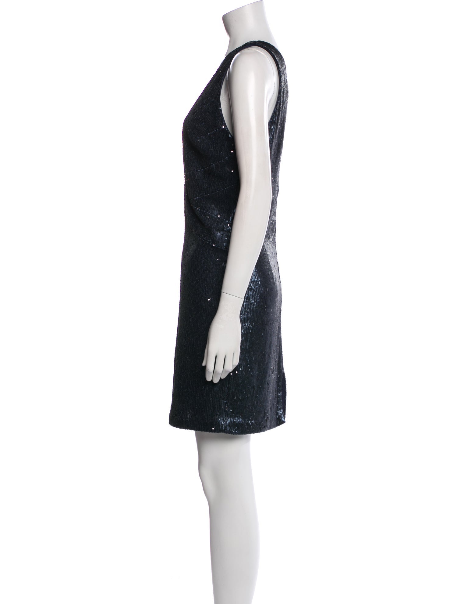 Halston Heritage V-Neck Mini Dress