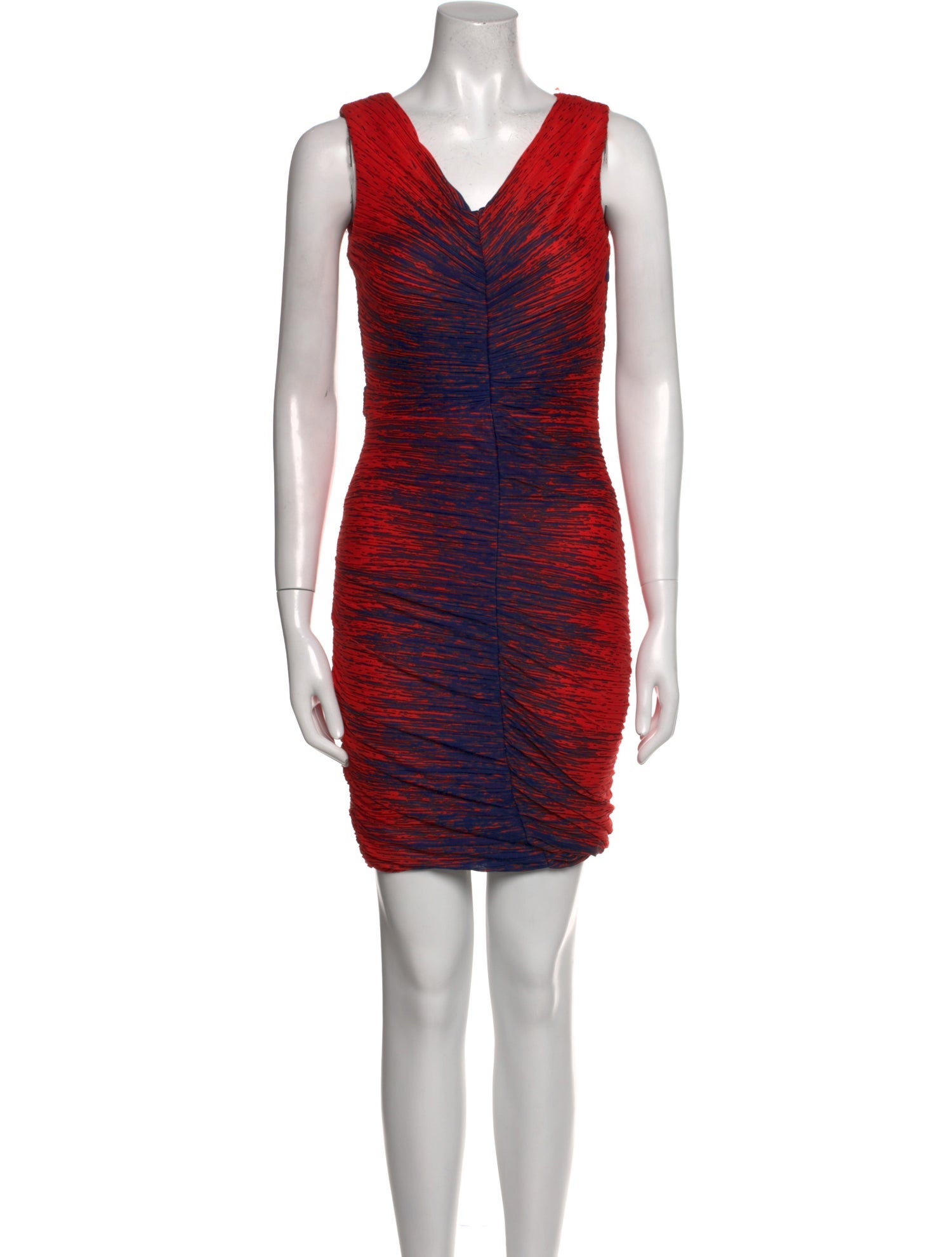 Halston Heritage Striped Mini Dress