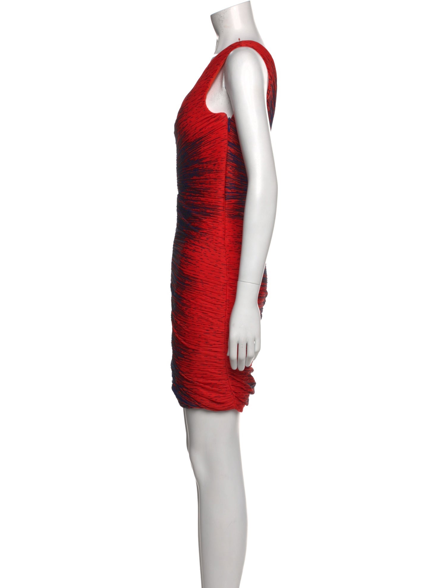 Halston Heritage Striped Mini Dress