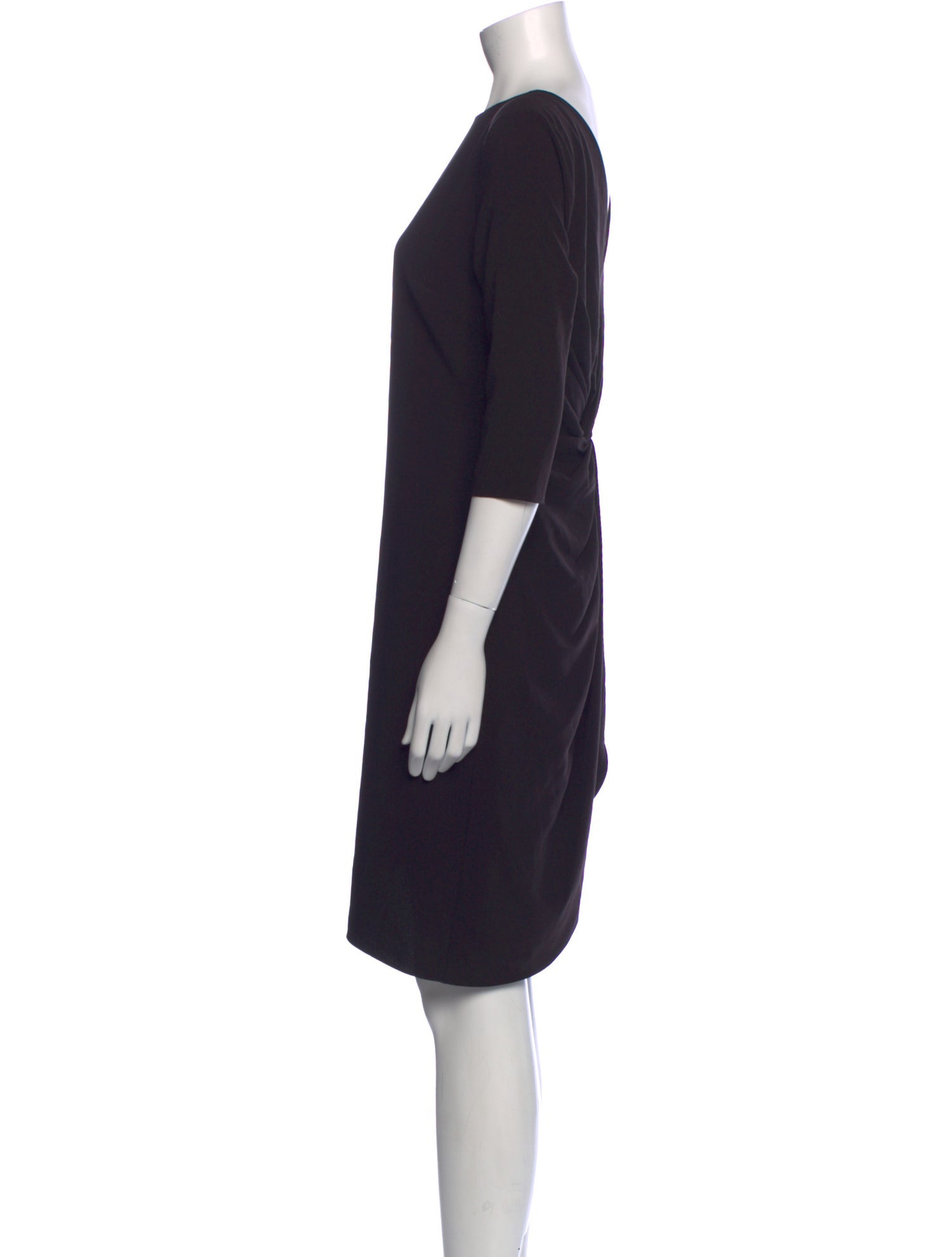 Halston Heritage Bateau Neckline Knee-Length Dress
