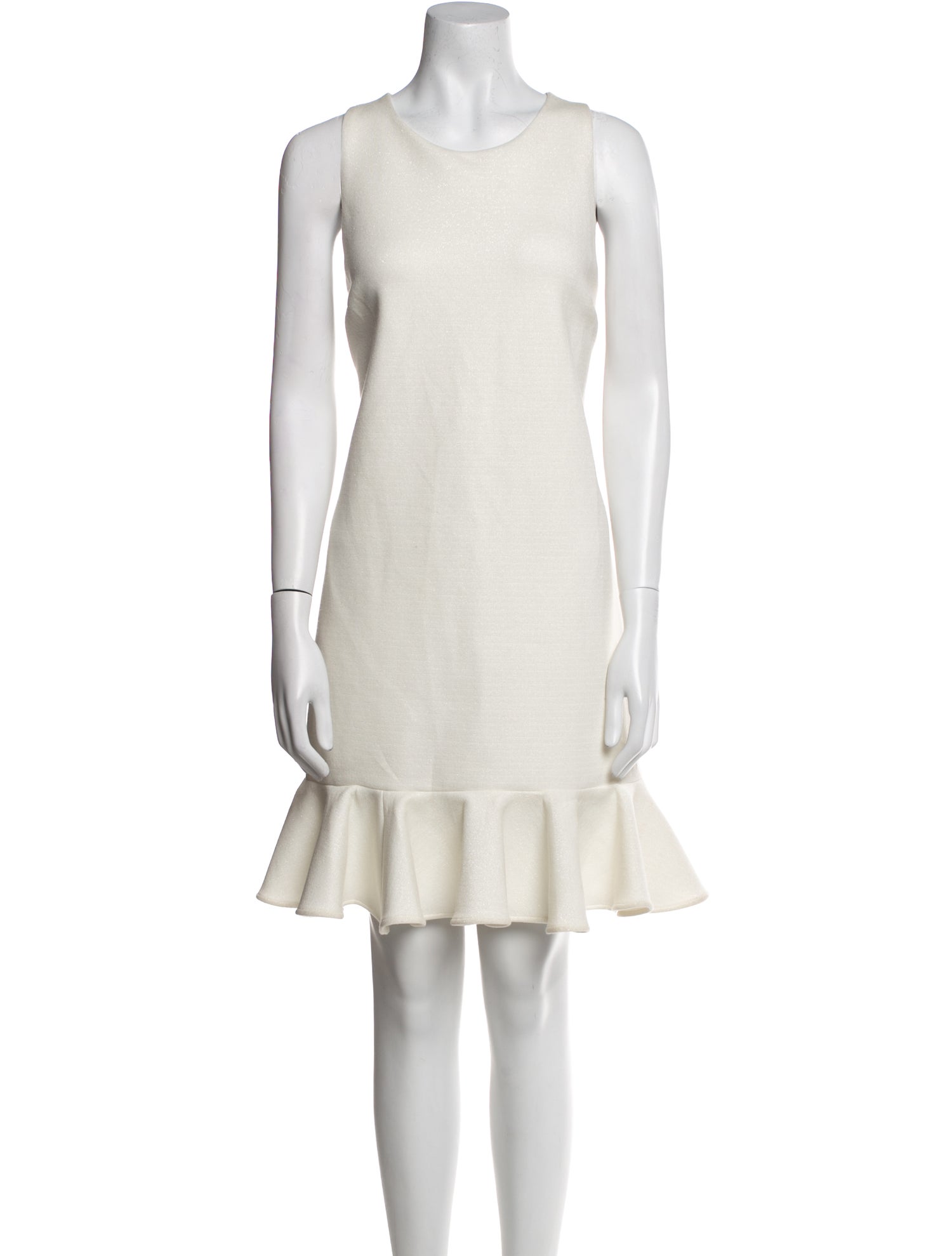 Halston Heritage Scoop Neck Knee-Length Dress