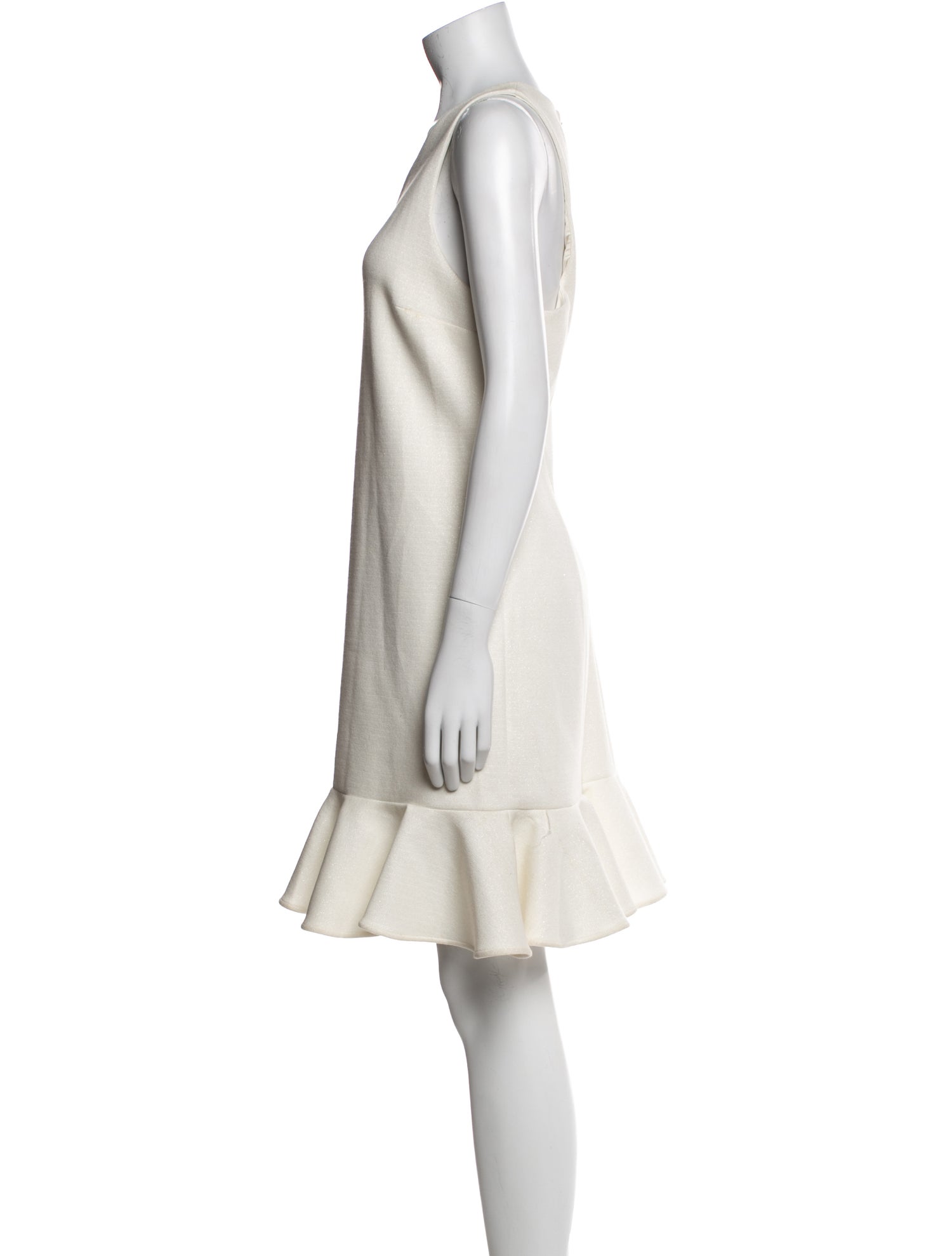 Halston Heritage Scoop Neck Knee-Length Dress