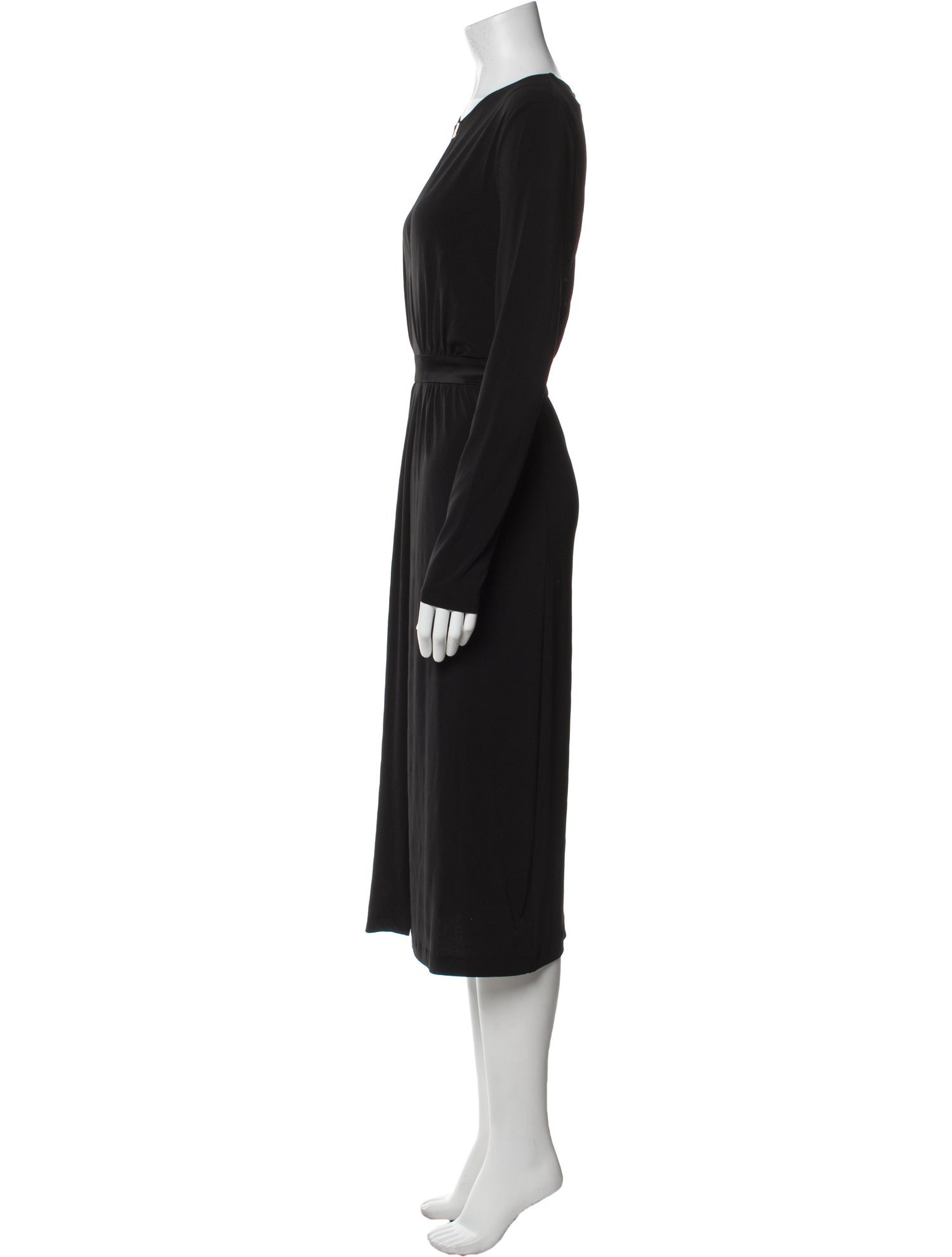 Halston Heritage V-Neck Knee-Length Dress