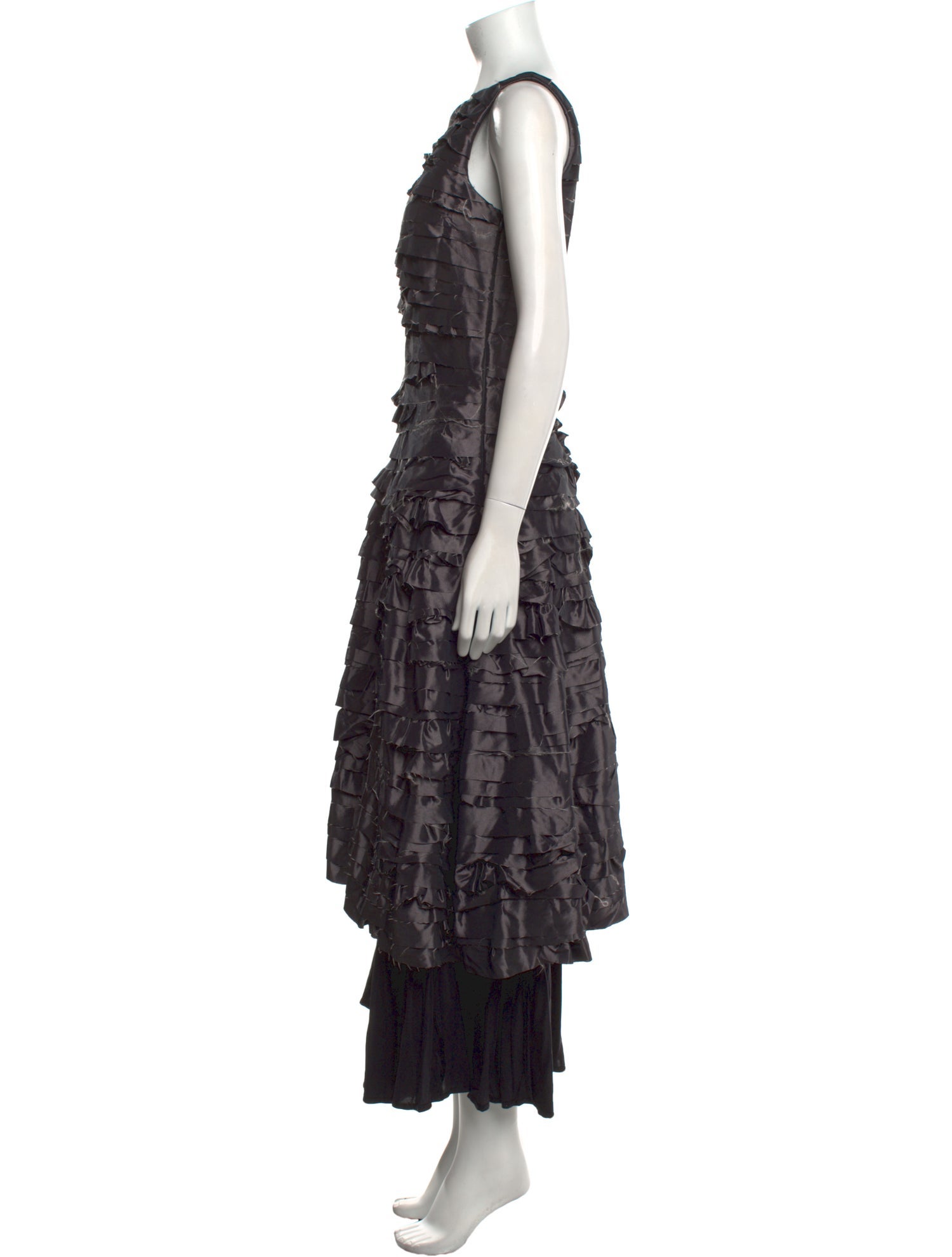 Halston Heritage Bateau Neckline Long Dress