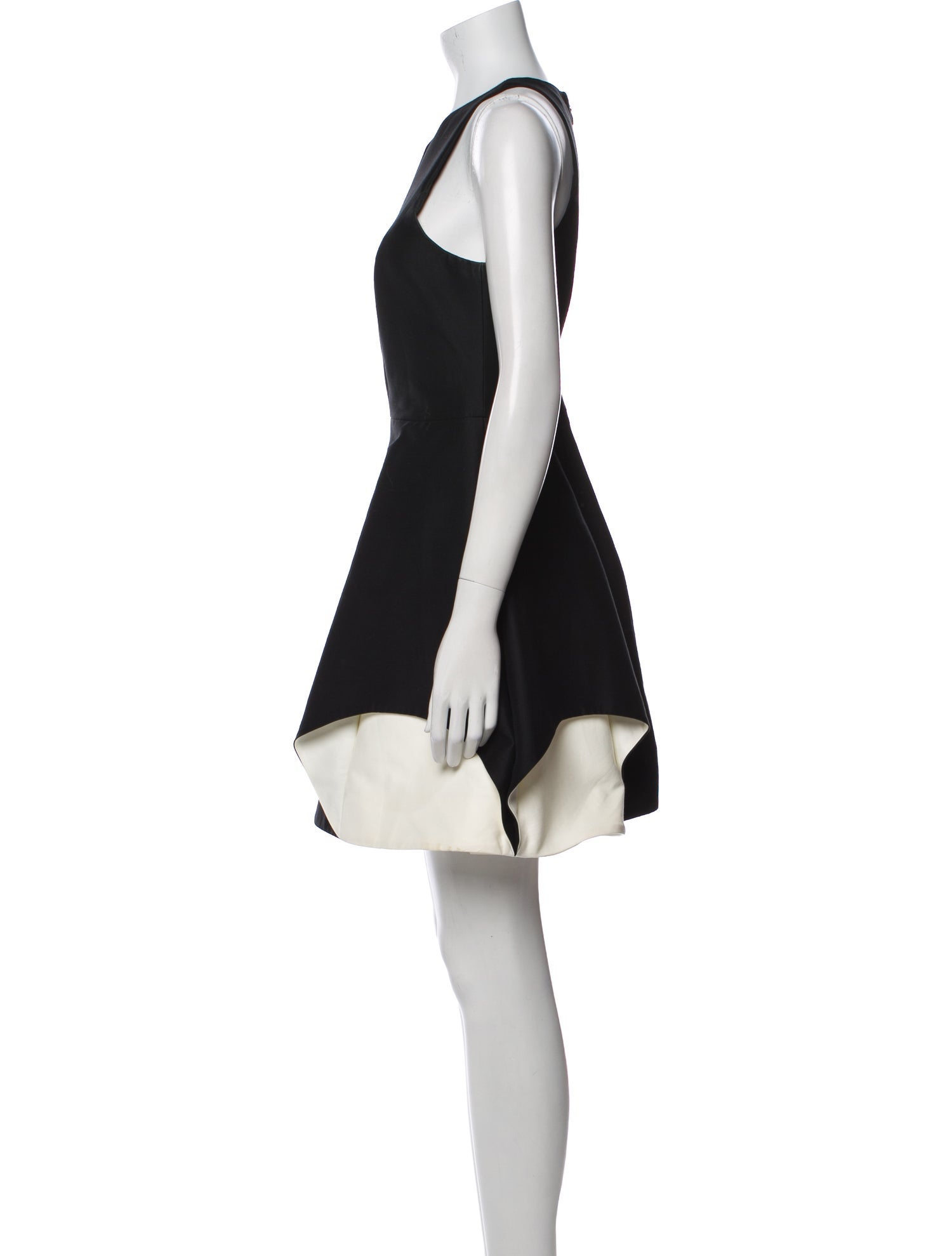 Halston Heritage V-Neck Mini Dress