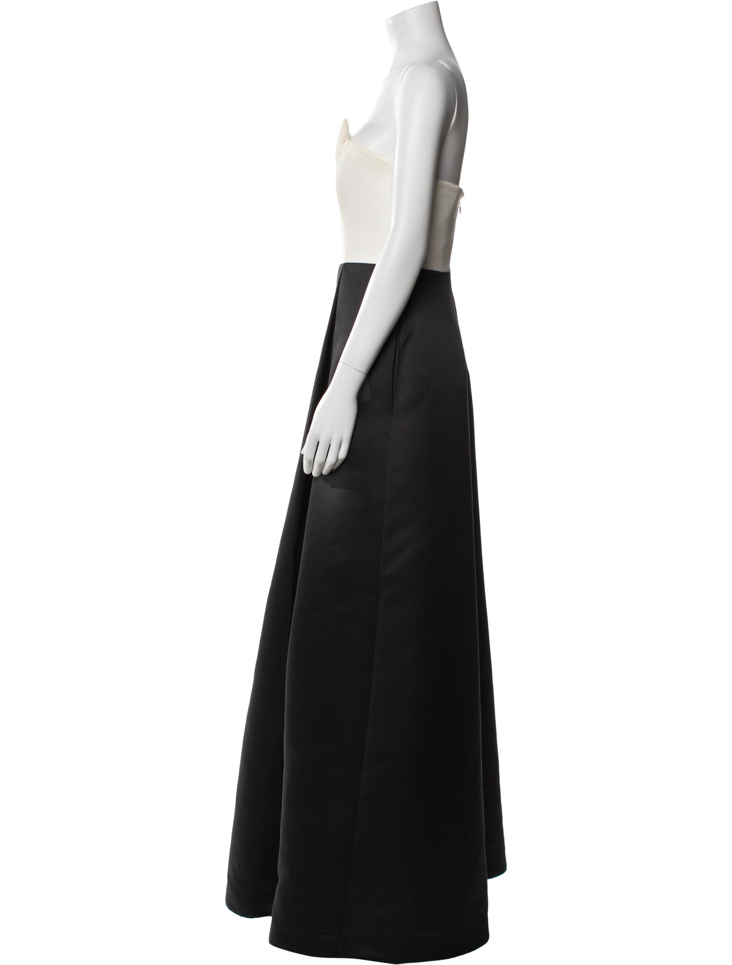 Halston Heritage Strapless Long Dress