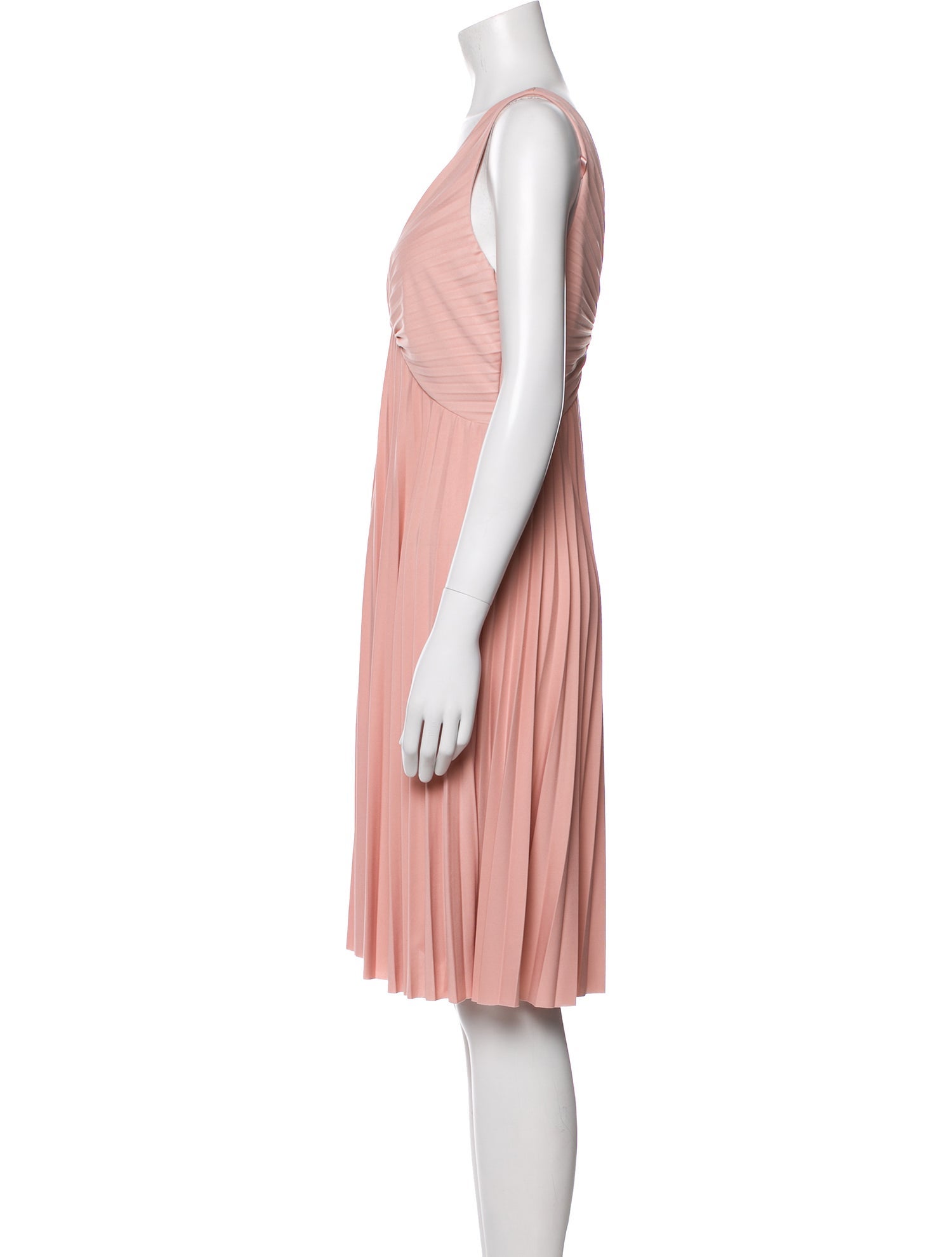 Halston Heritage V-Neck Knee-Length Dress w/ Tags