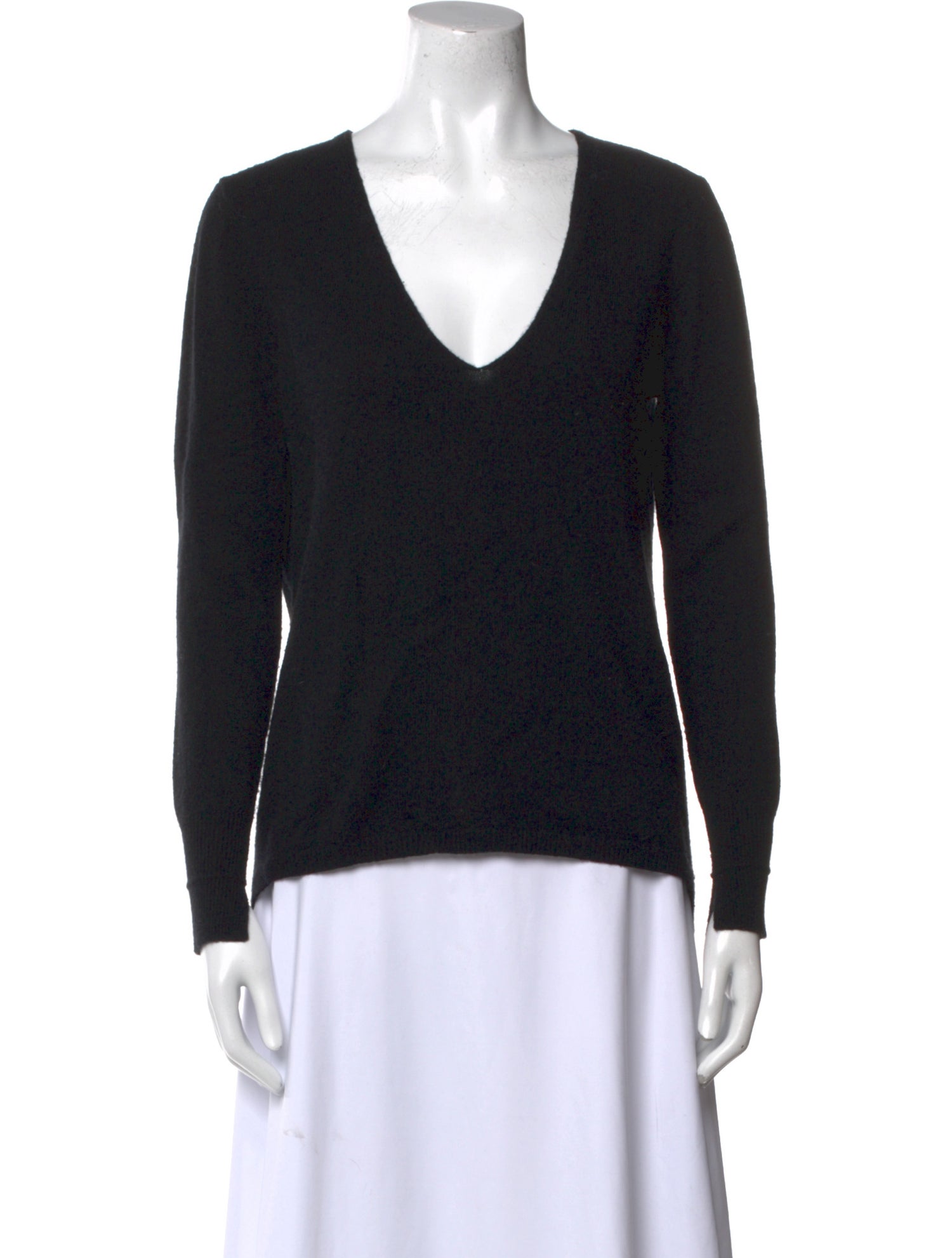 Halston Heritage Wool V-Neck Sweater