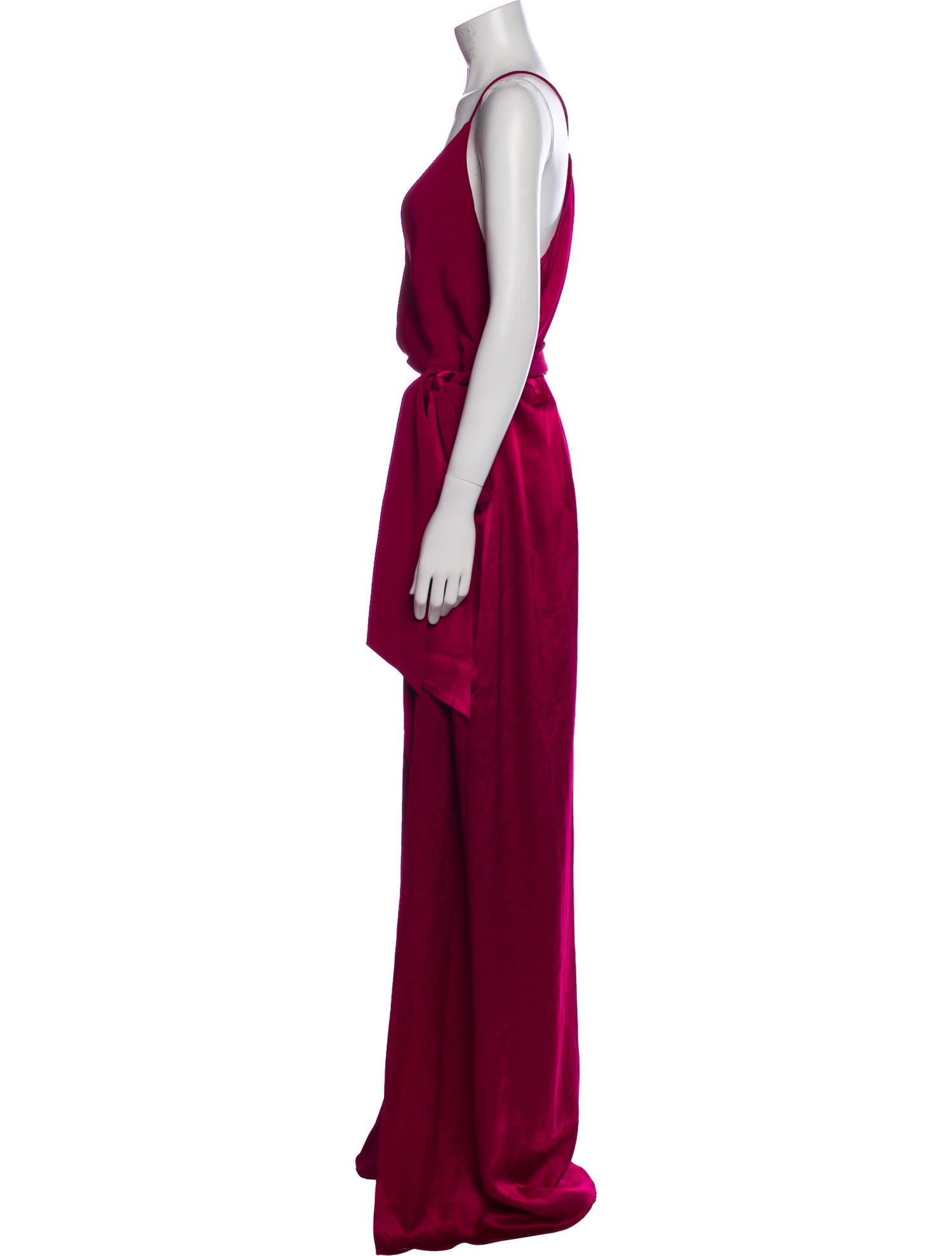 Halston Heritage V-Neck Long Dress