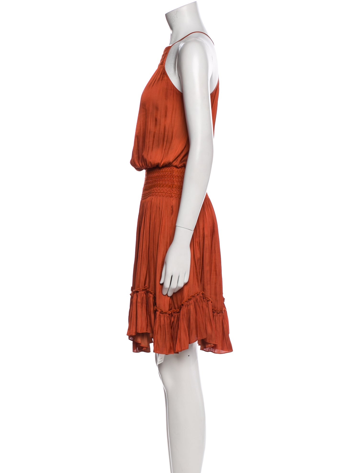 Halston Heritage Square Neckline Knee-Length Dress