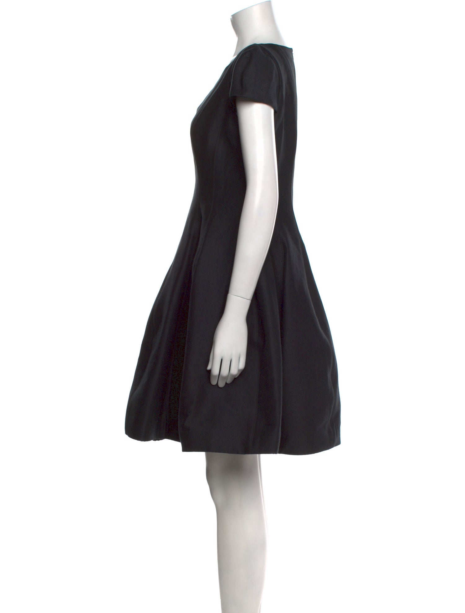 Halston Heritage V-Neck Knee-Length Dress