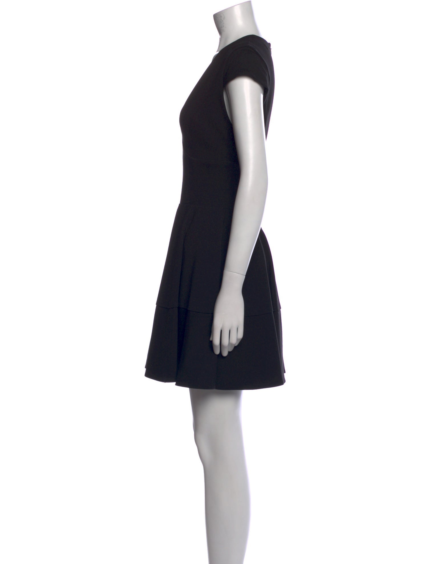 Halston Heritage V-Neck Mini Dress