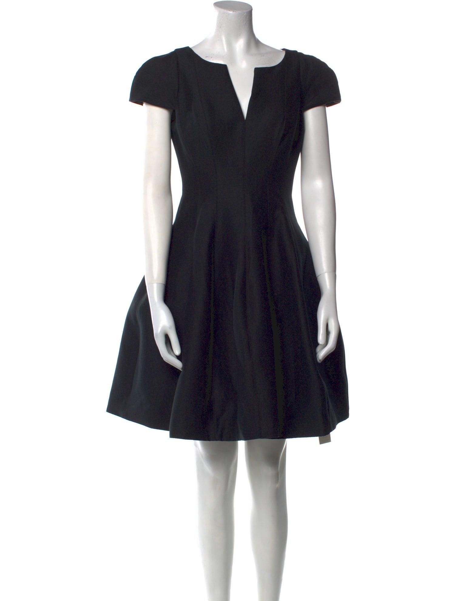 Halston Heritage V-Neck Mini Dress