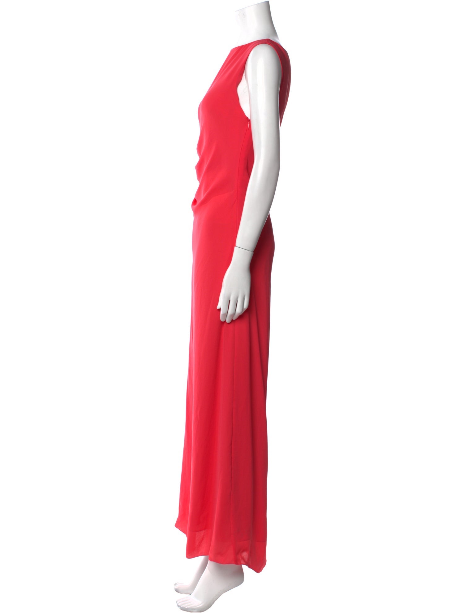 Halston Heritage Scoop Neck Long Dress