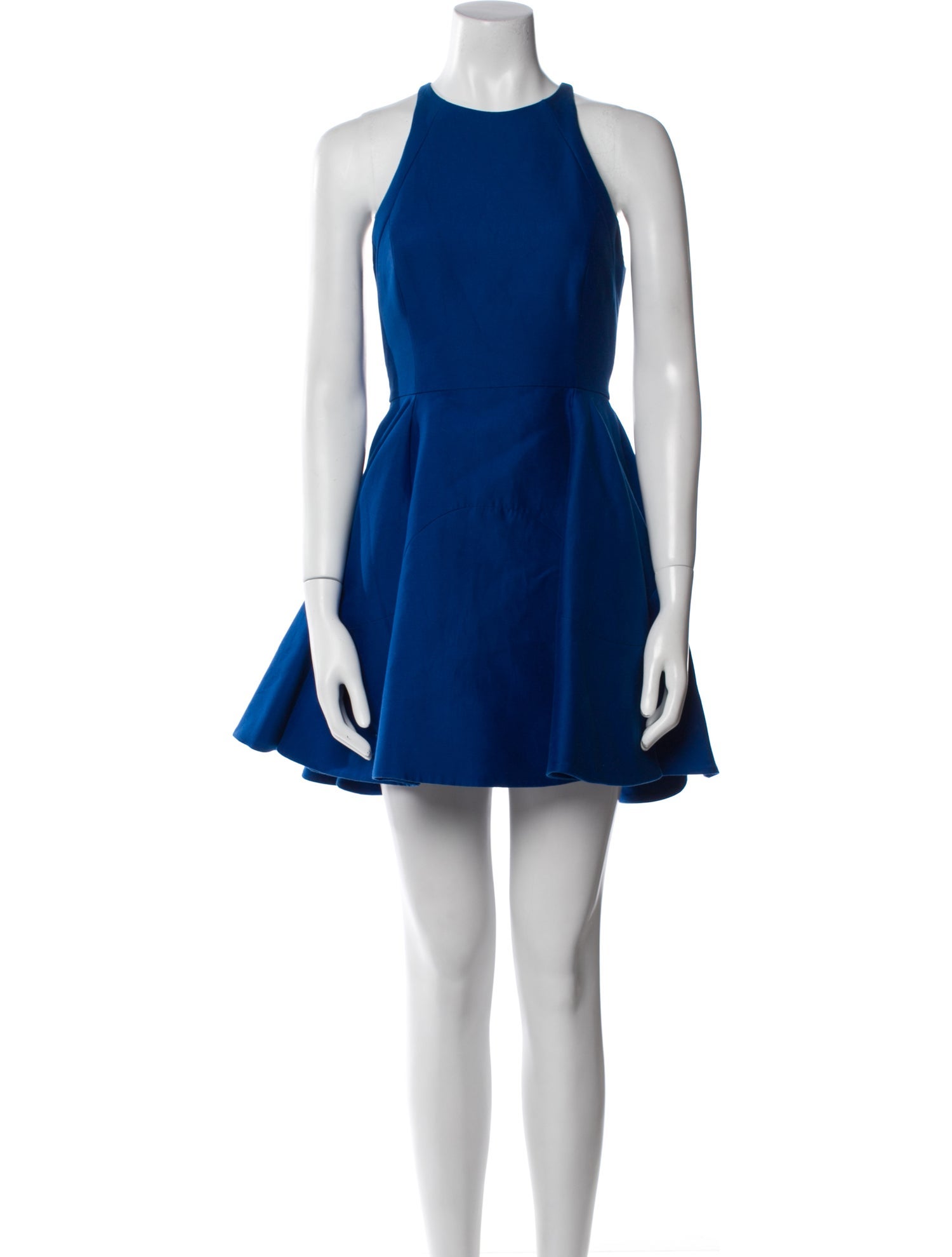 Halston Heritage Crew Neck Mini Dress