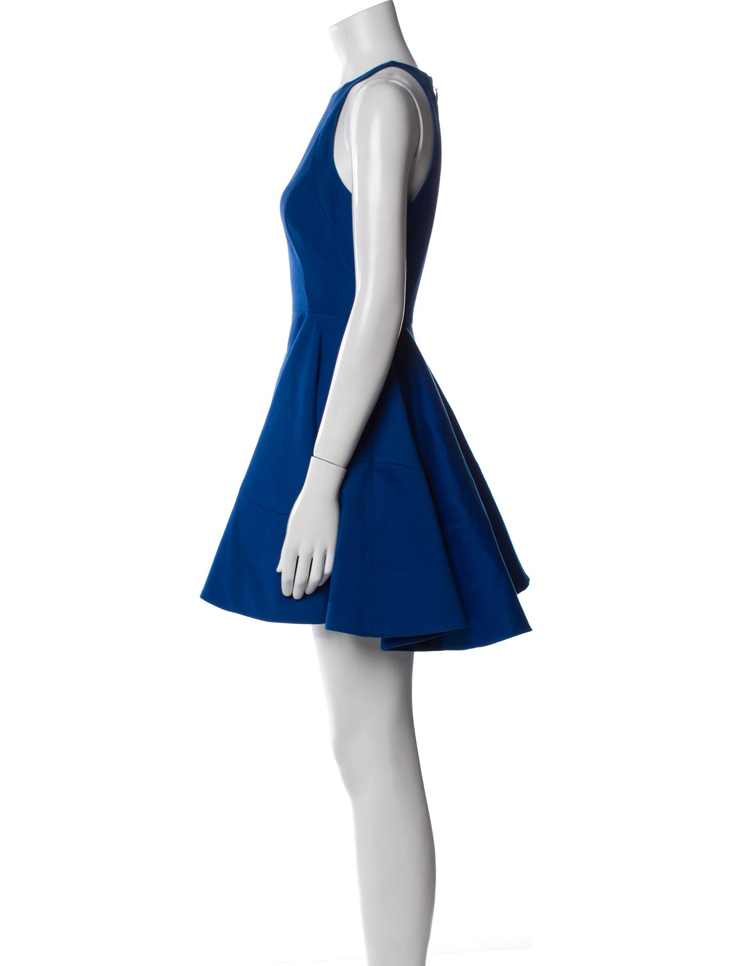 Halston Heritage Crew Neck Mini Dress