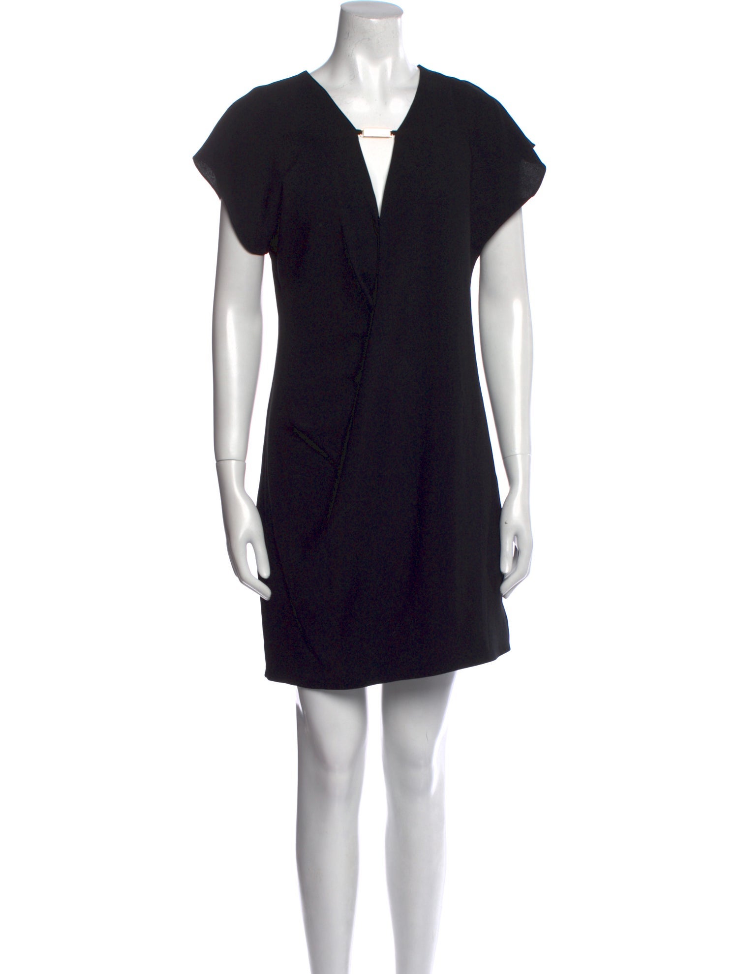 Halston Heritage V-Neck Mini Dress