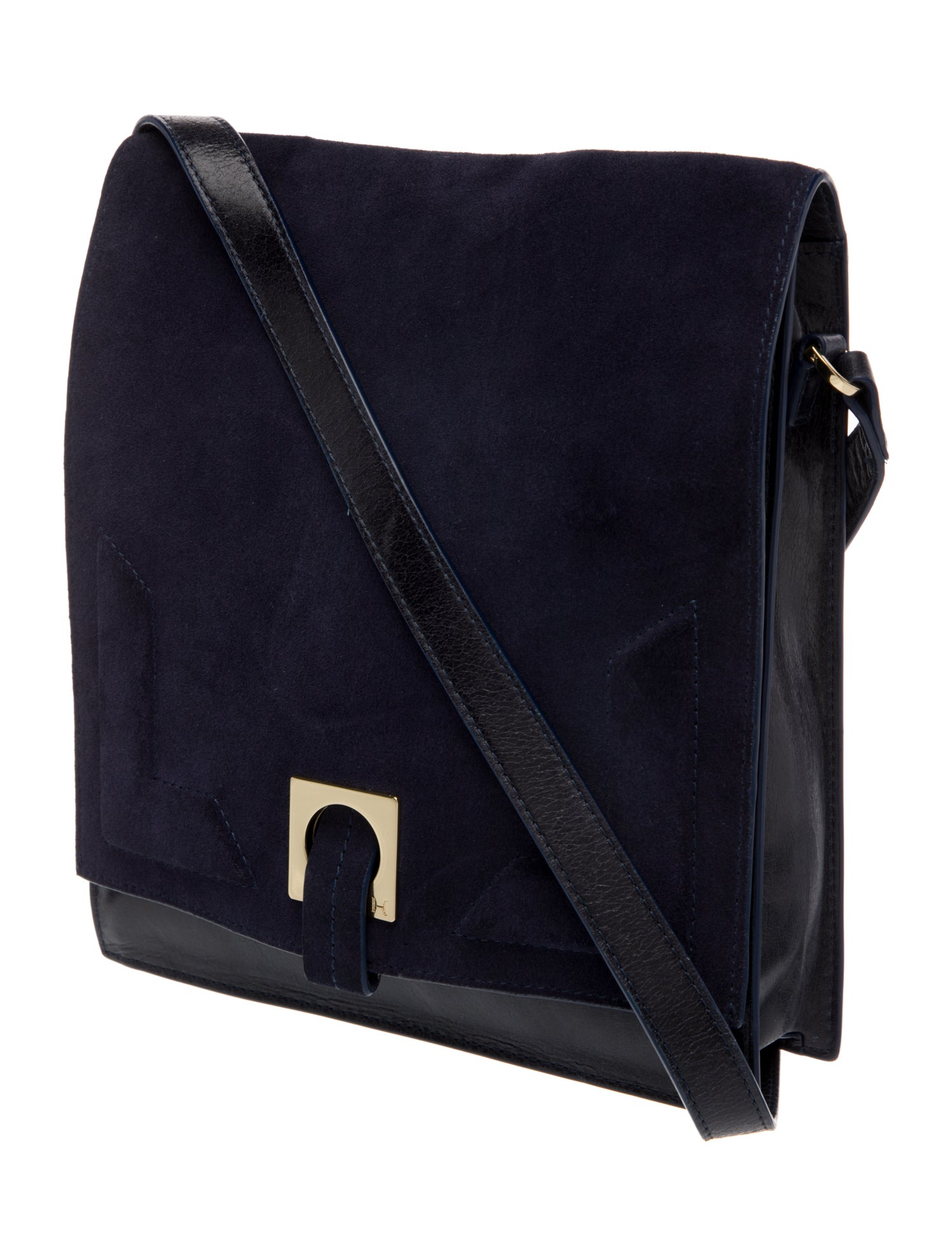 Halston Heritage Suede Messenger Bag