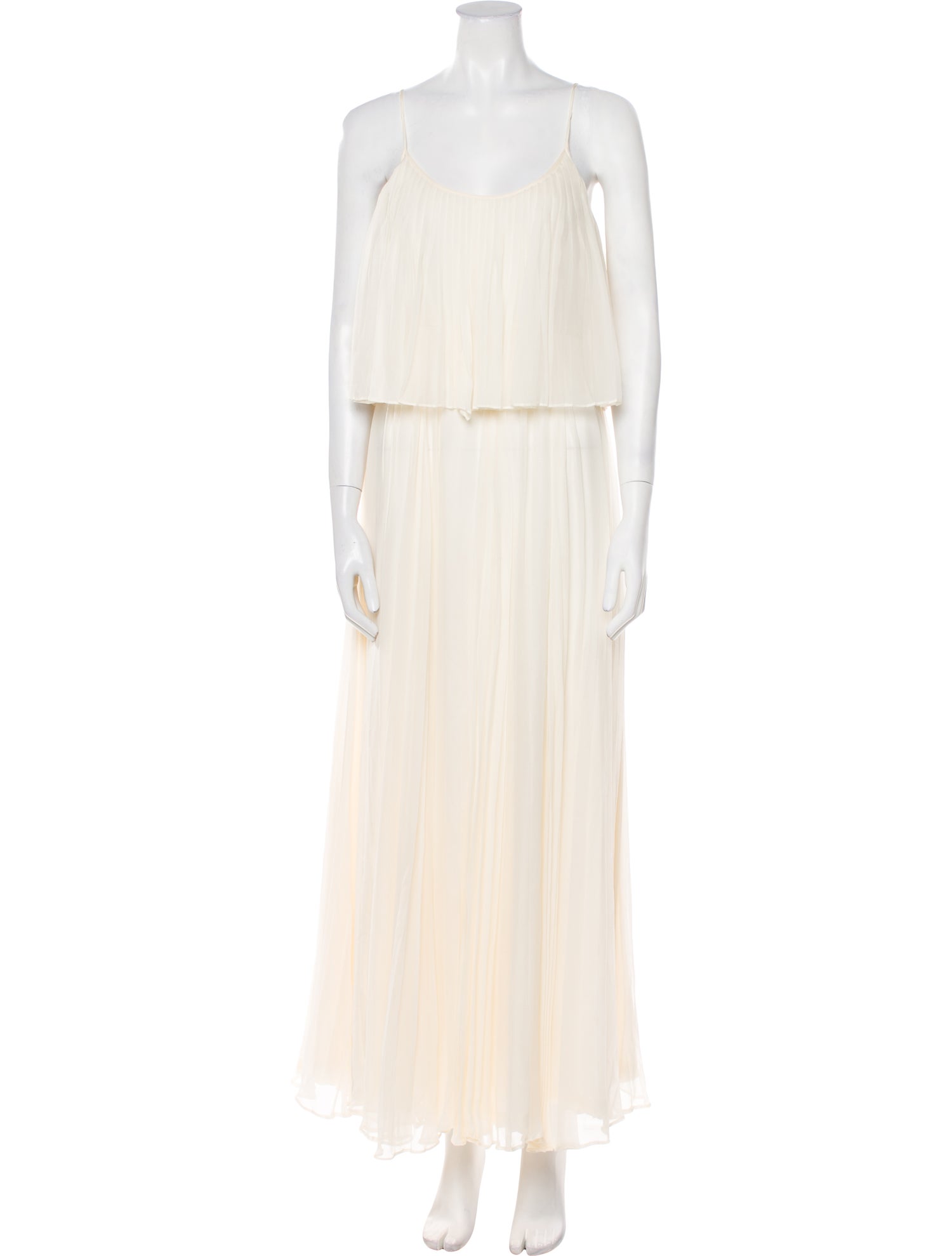 Halston Heritage Scoop Neck Long Dress