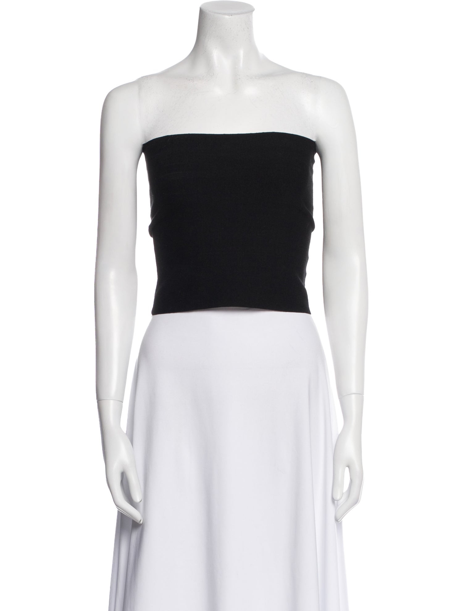 Halston Heritage Strapless Crop Top