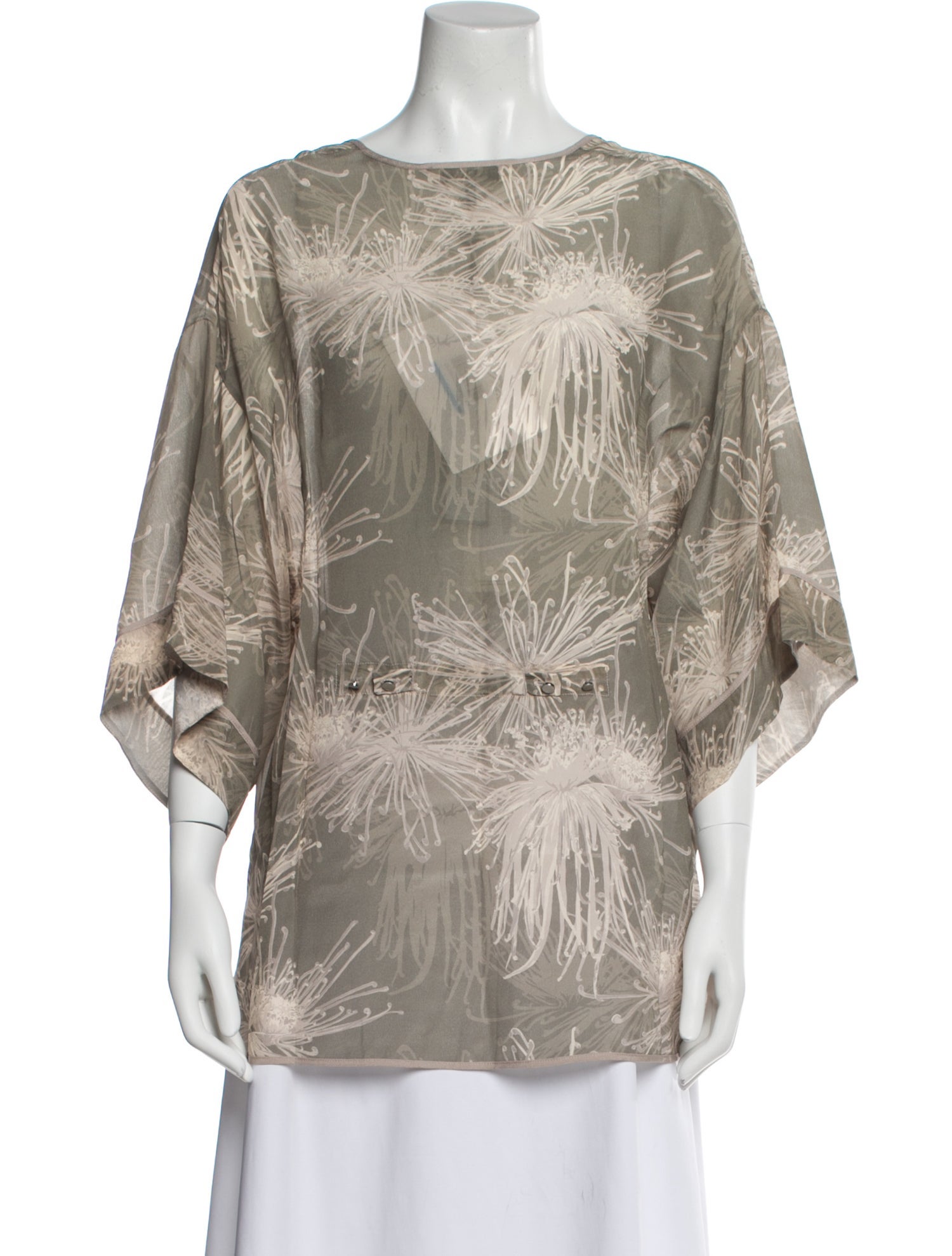 Halston Heritage Silk Printed Jacket w/ Tags