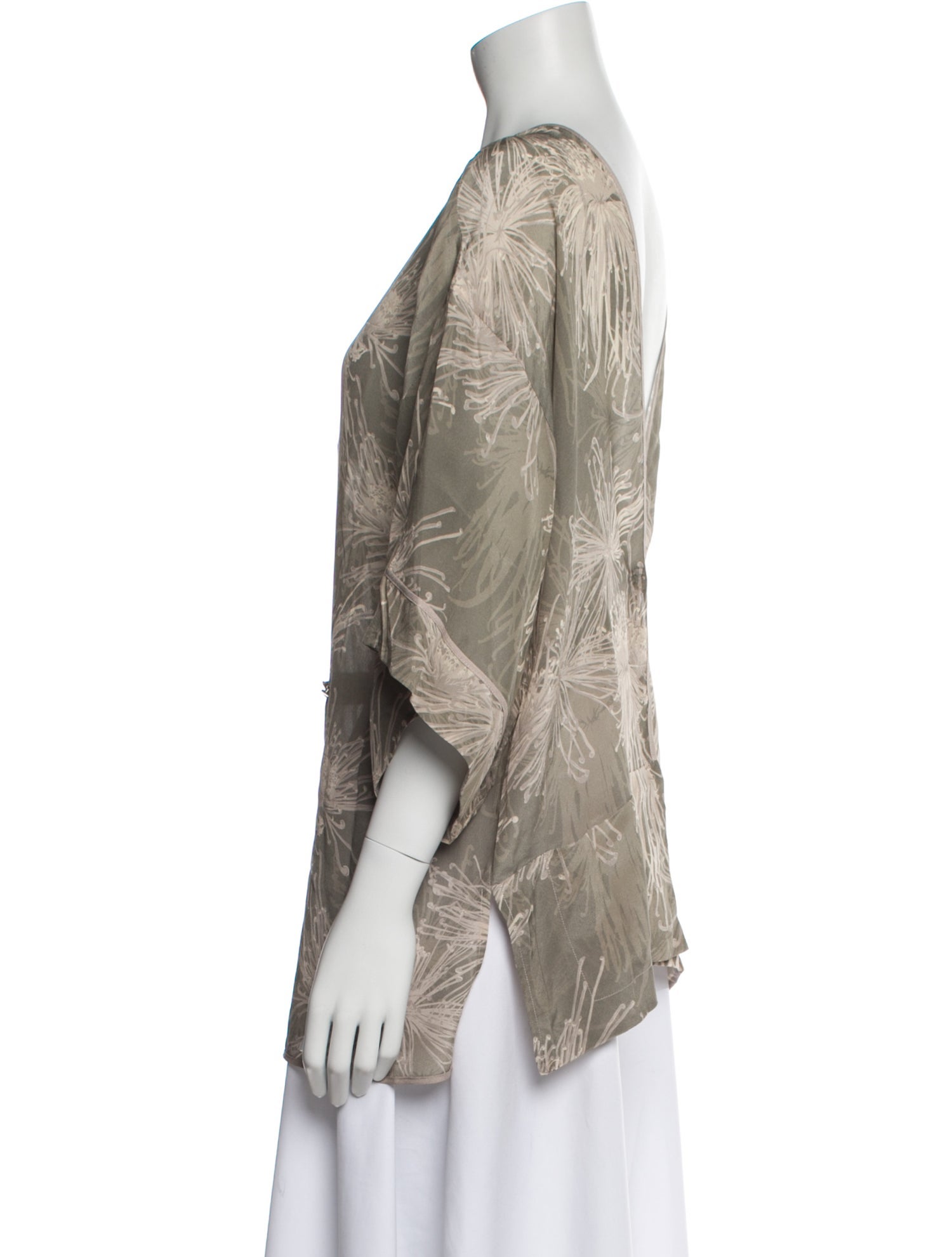 Halston Heritage Silk Printed Jacket w/ Tags