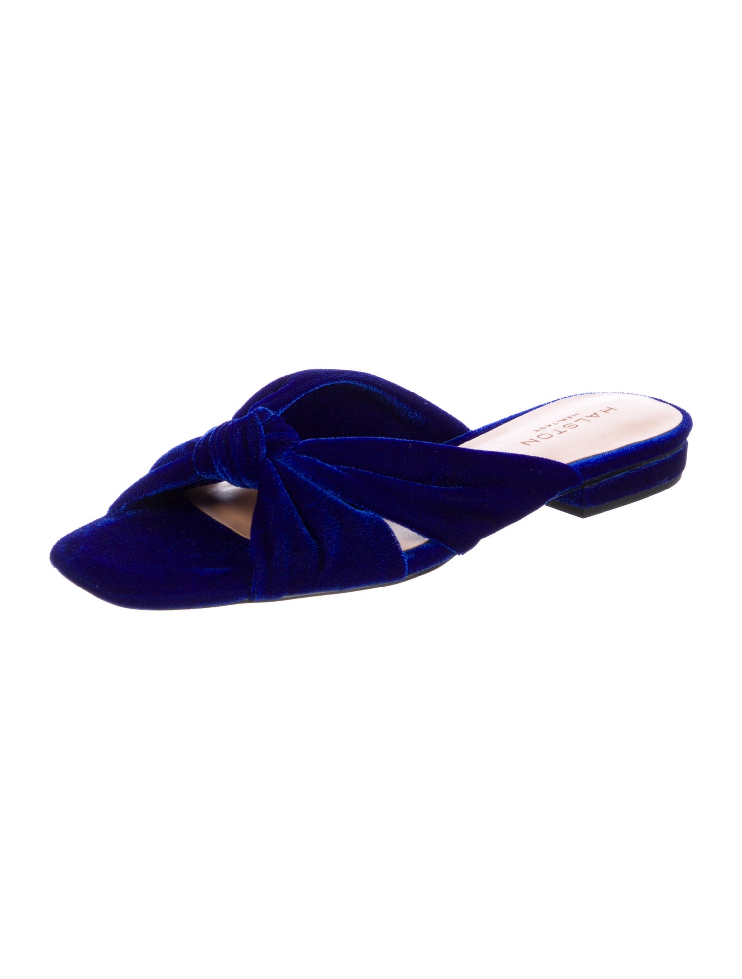 Halston Heritage Velvet Mules w/ Tags