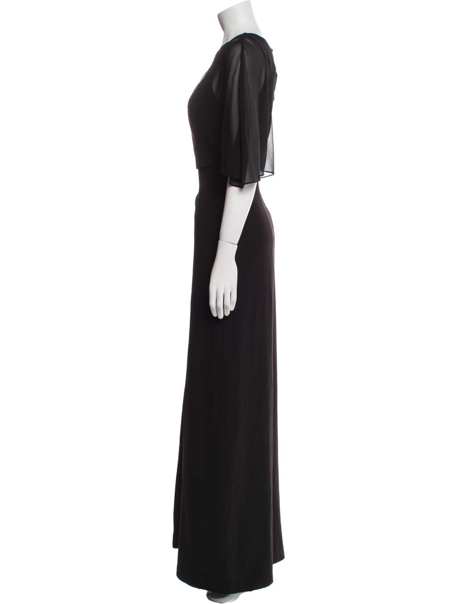 Halston Heritage Square Neckline Long Dress w/ Tags