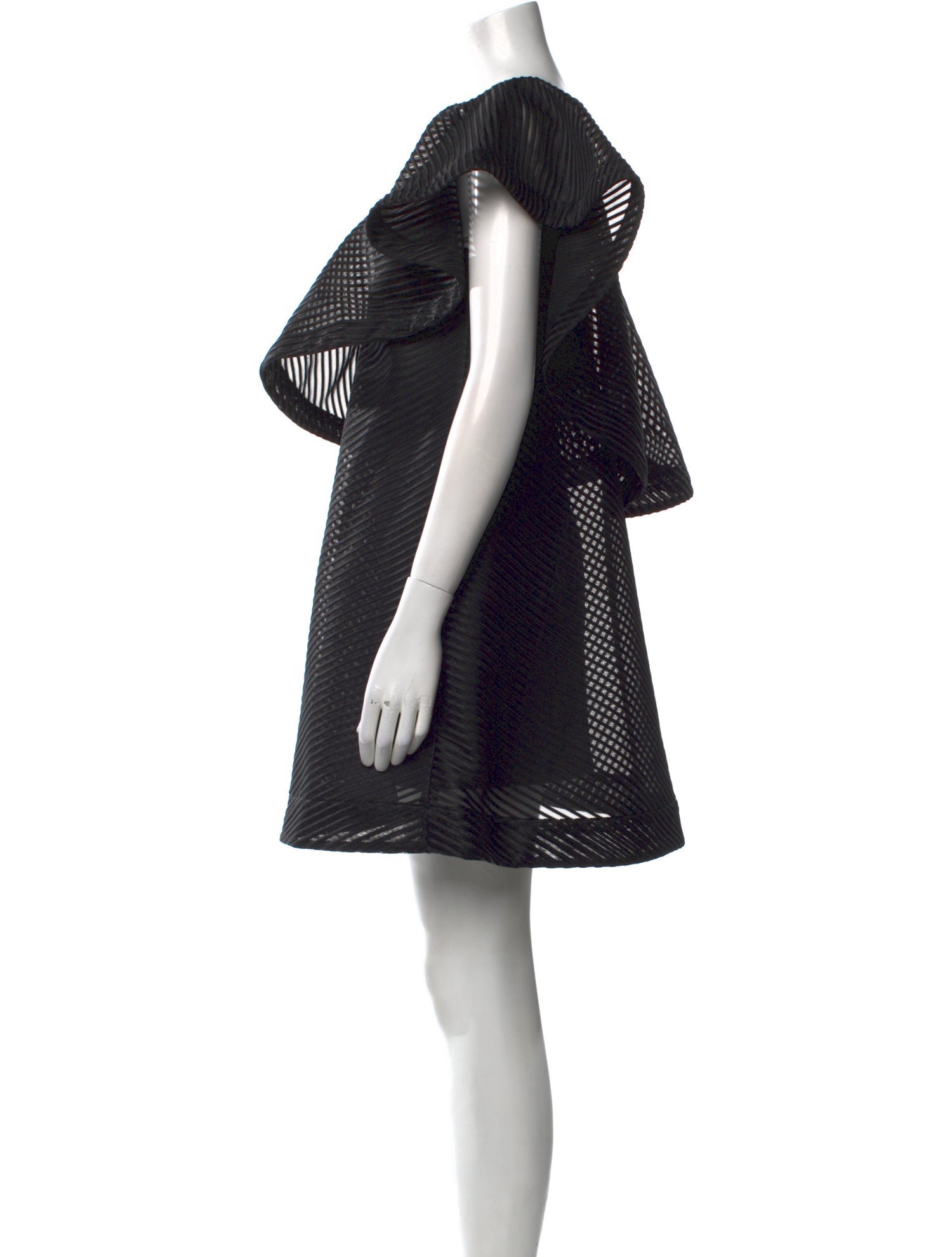 Halston Heritage Striped Mini Dress