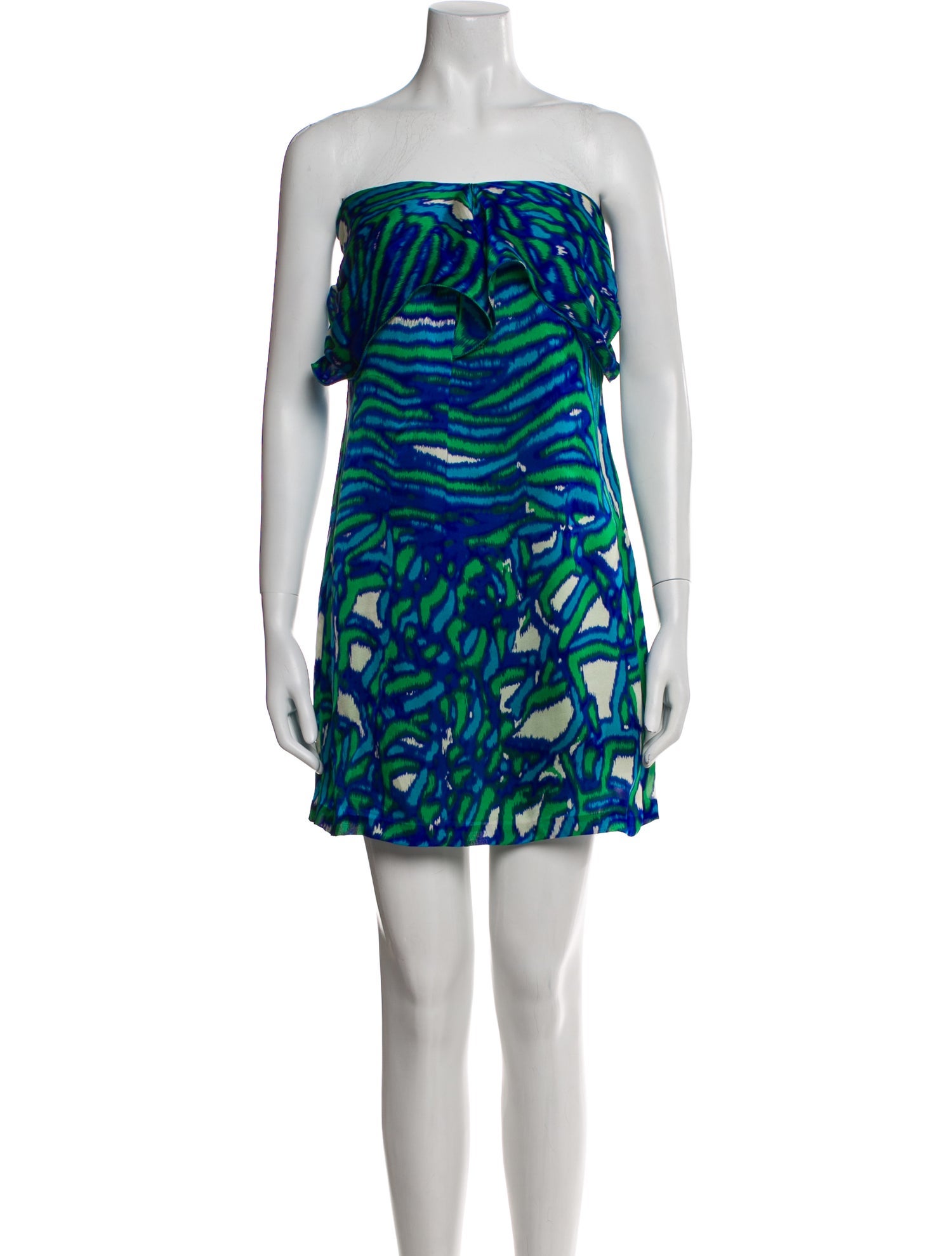 Halston Heritage Silk Mini Dress