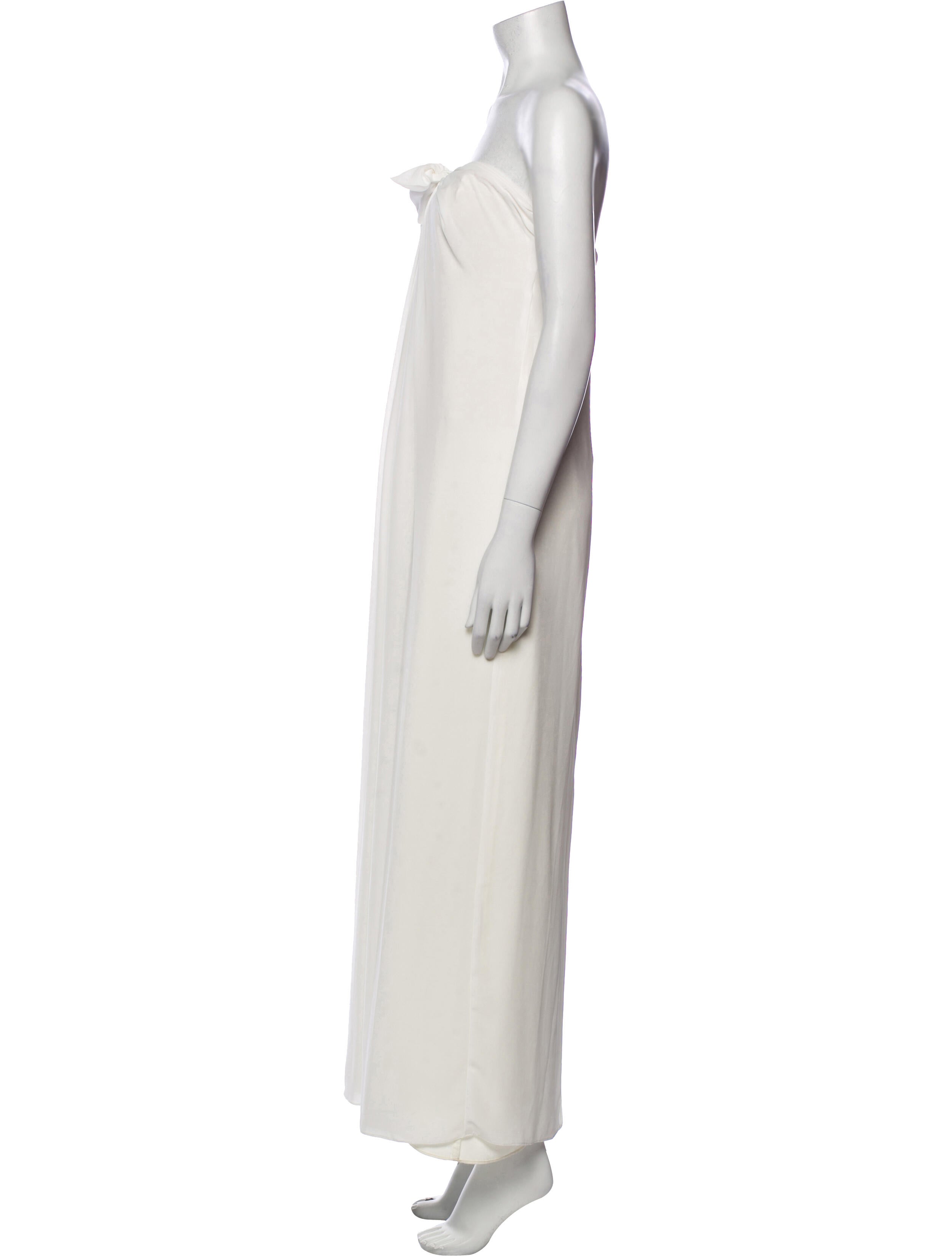 Halston Heritage Strapless Long Dress