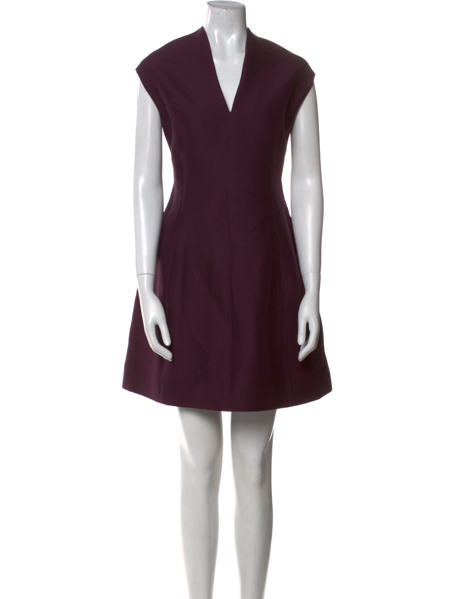 Halston Heritage V-Neck Mini Dress