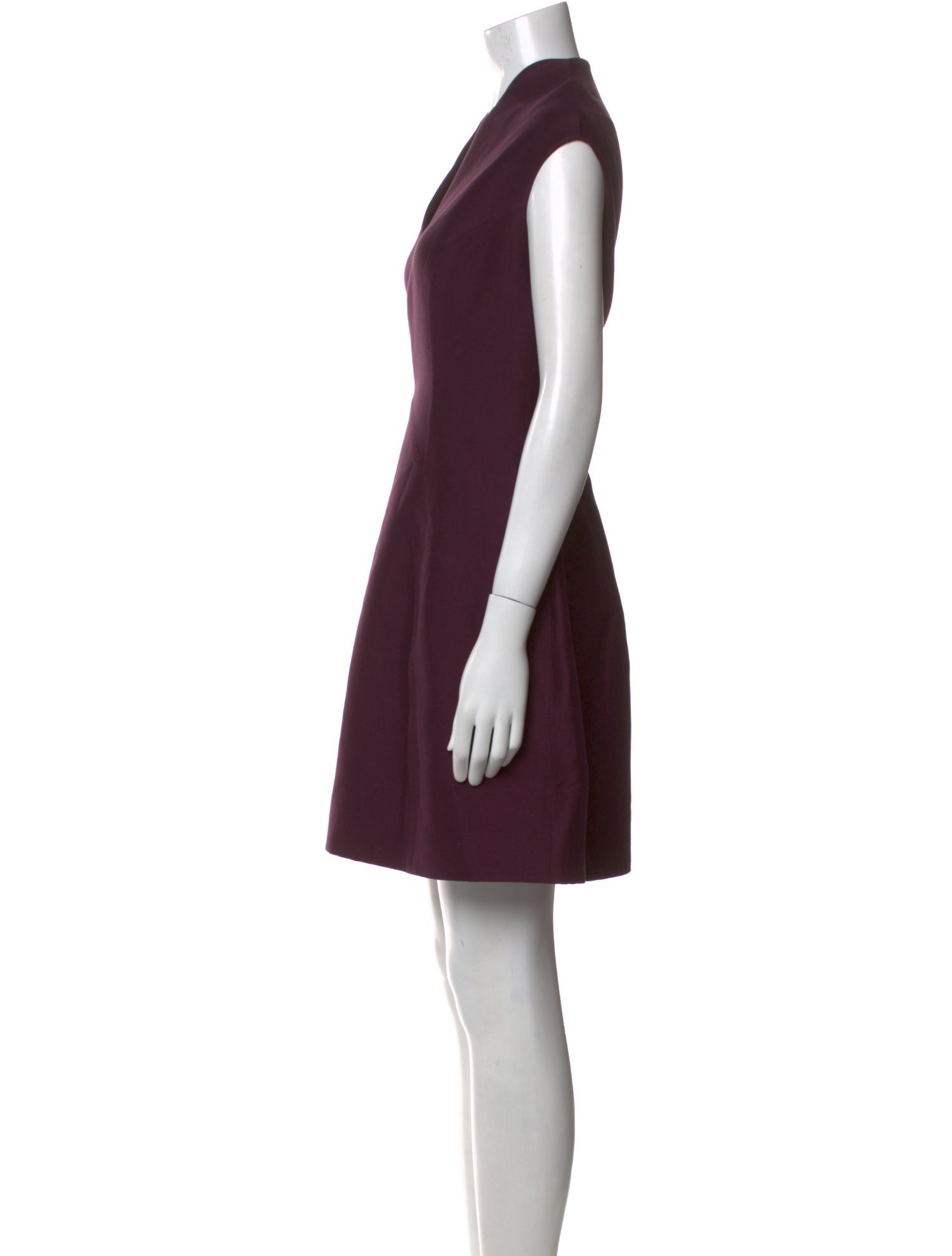 Halston Heritage V-Neck Mini Dress