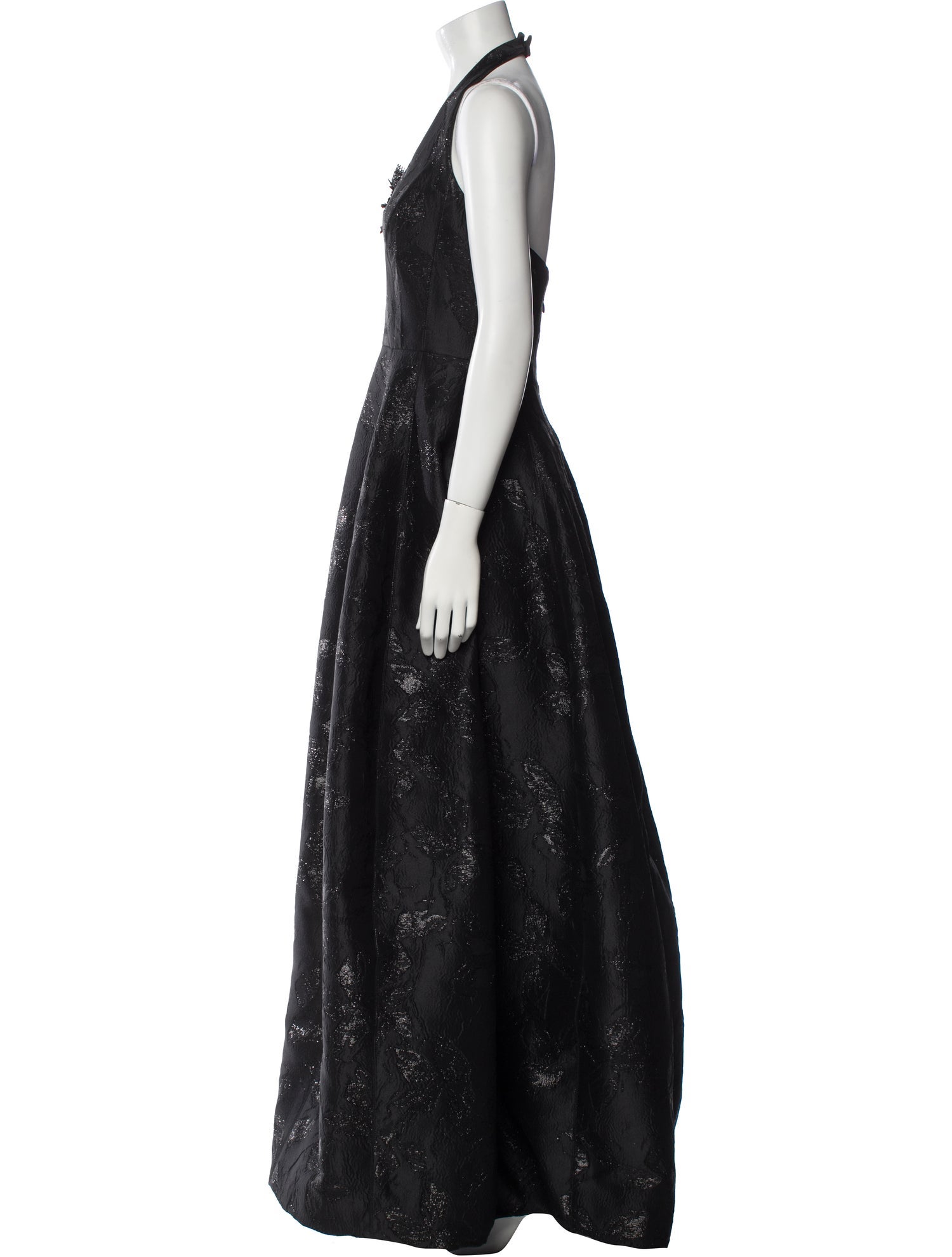 Halston Heritage Halterneck Long Dress