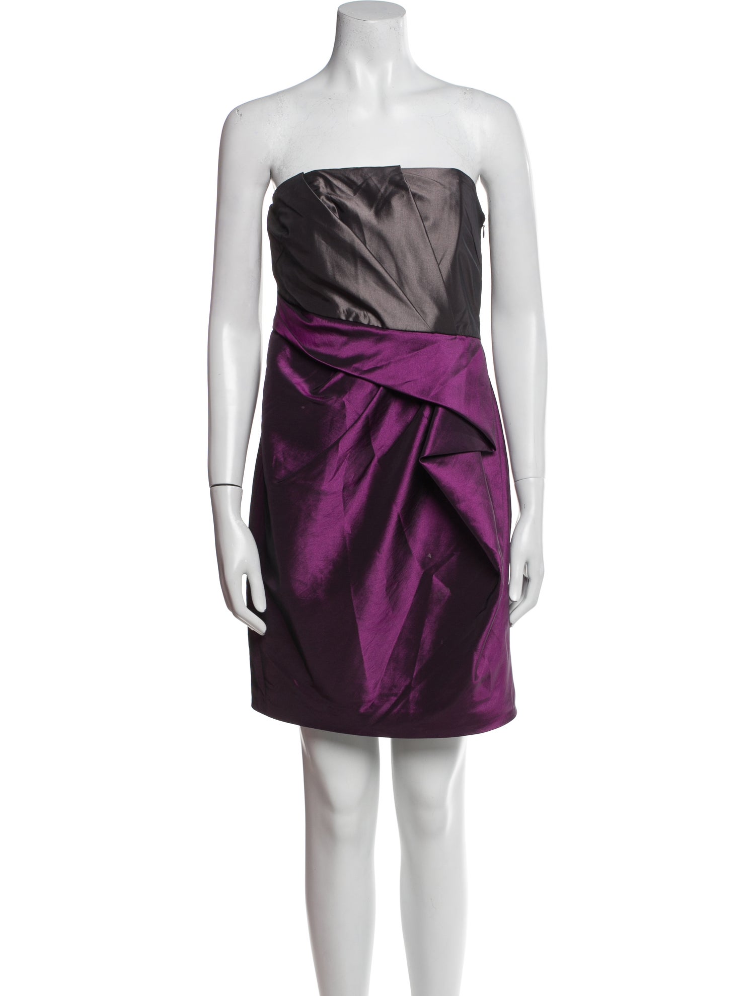 Halston Heritage Strapless Mini Dress