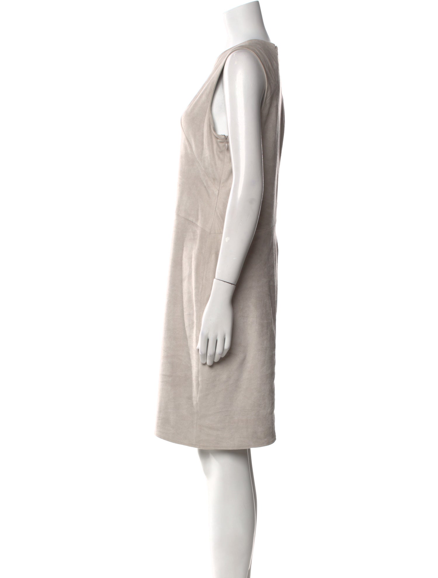 Halston Heritage Scoop Neck Knee-Length Dress