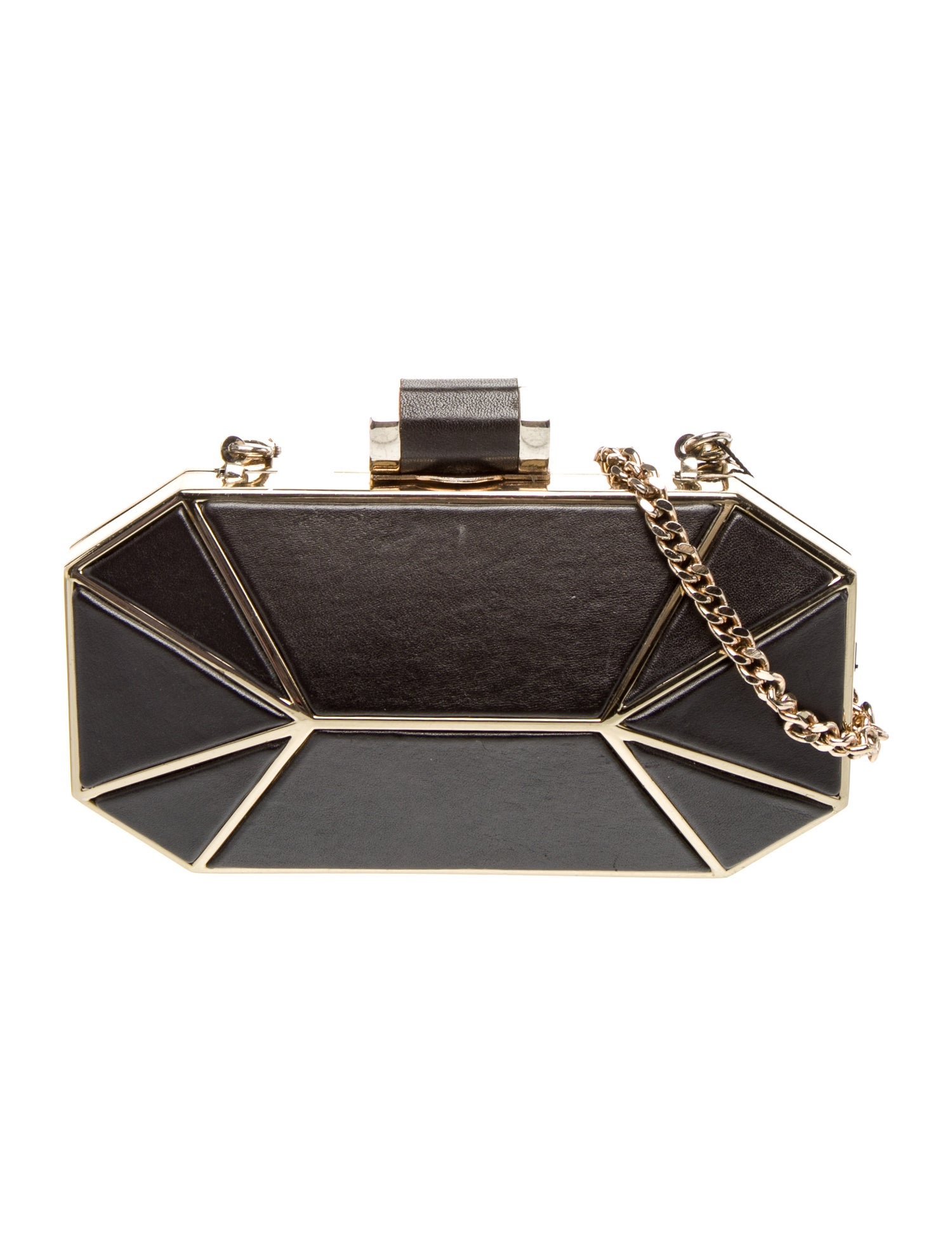 Halston Heritage Leather Minaudière