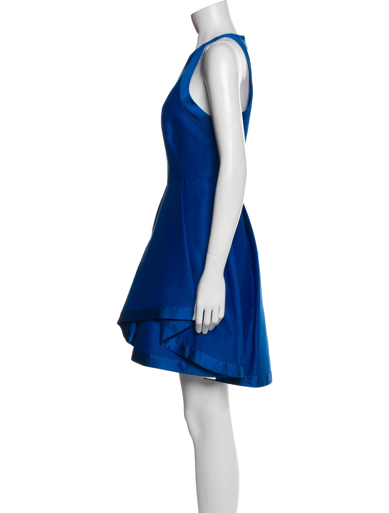 Halston Heritage Crew Neck Mini Dress