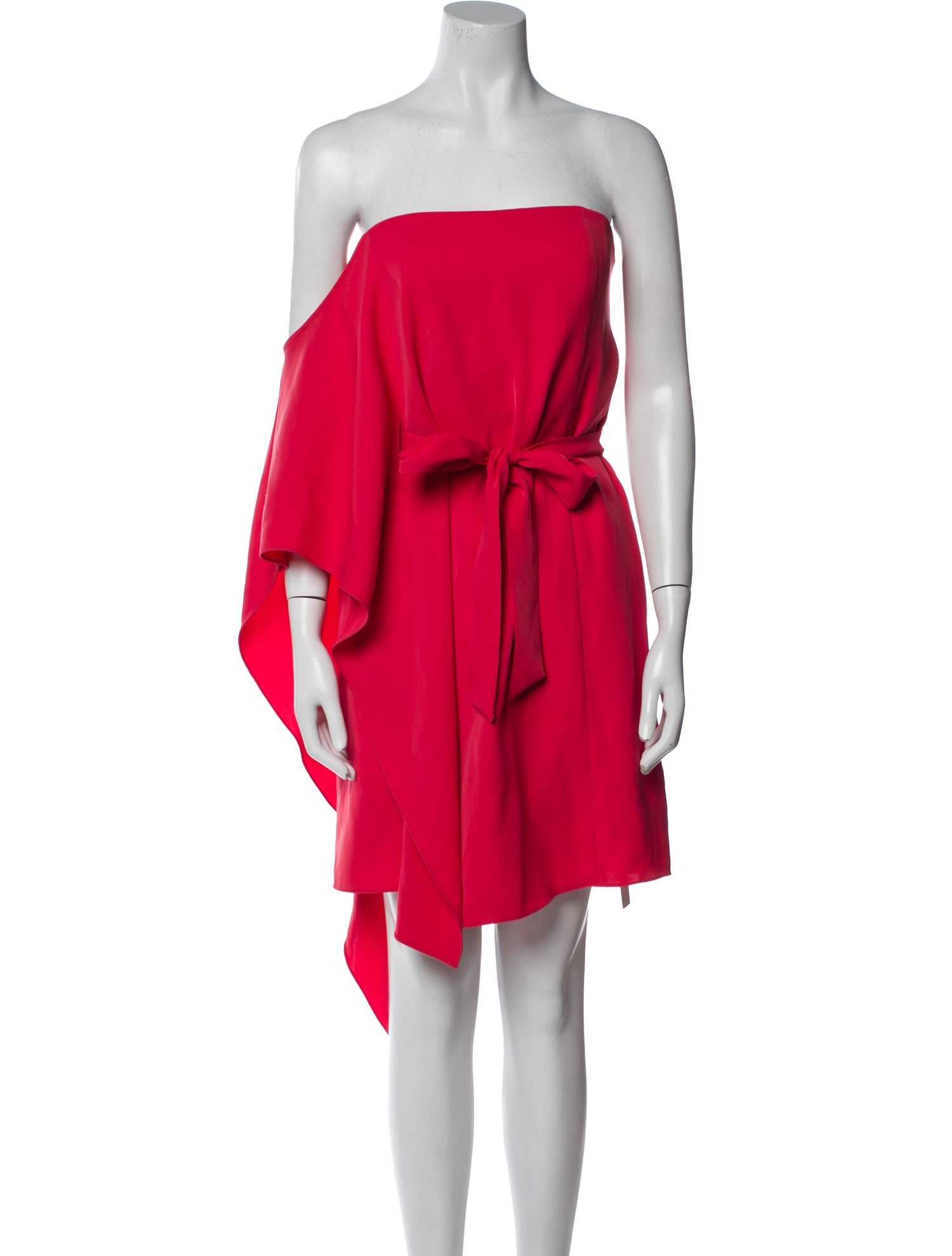 Halston Heritage Strapless Knee-Length Dress