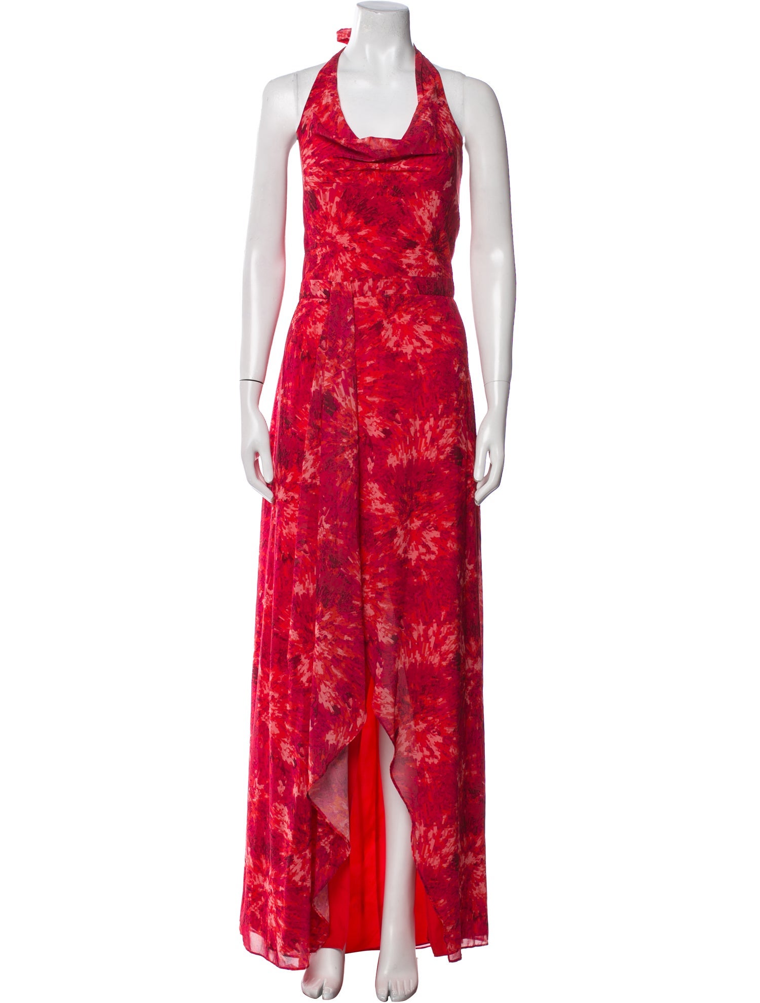 Halston Heritage Printed Long Dress