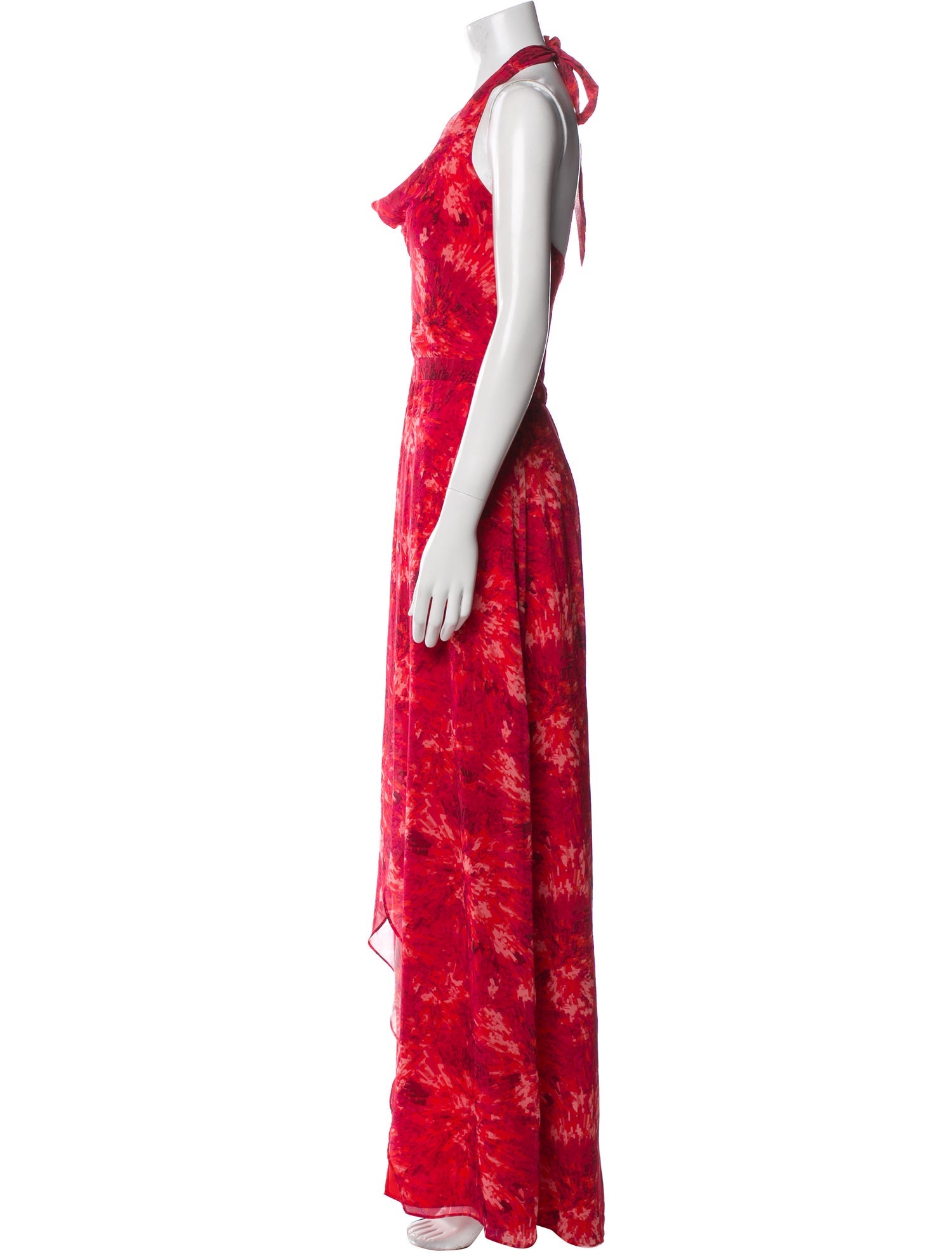 Halston Heritage Printed Long Dress