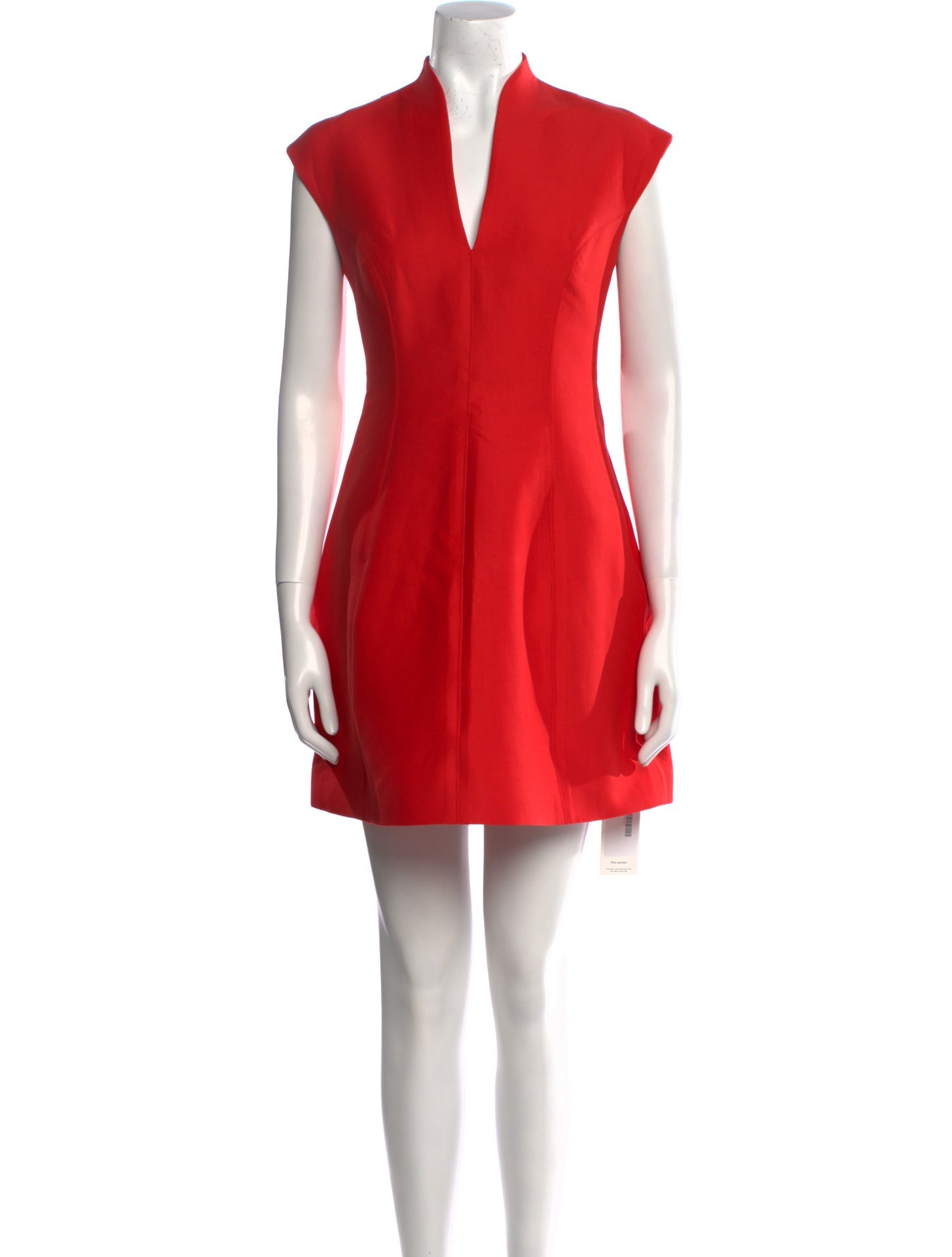 Halston Heritage V-Neck Mini Dress