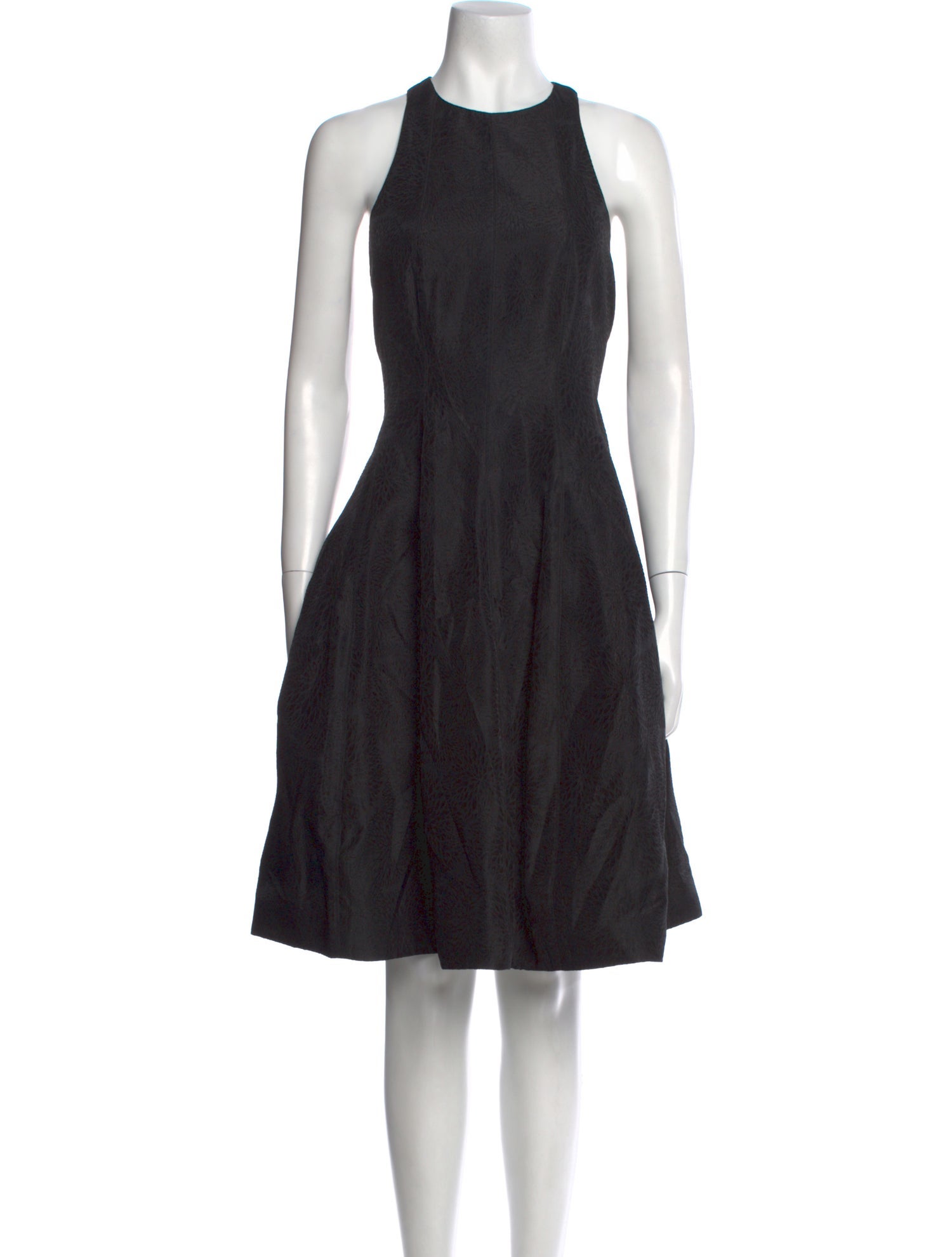 Halston Heritage Crew Neck Knee-Length Dress