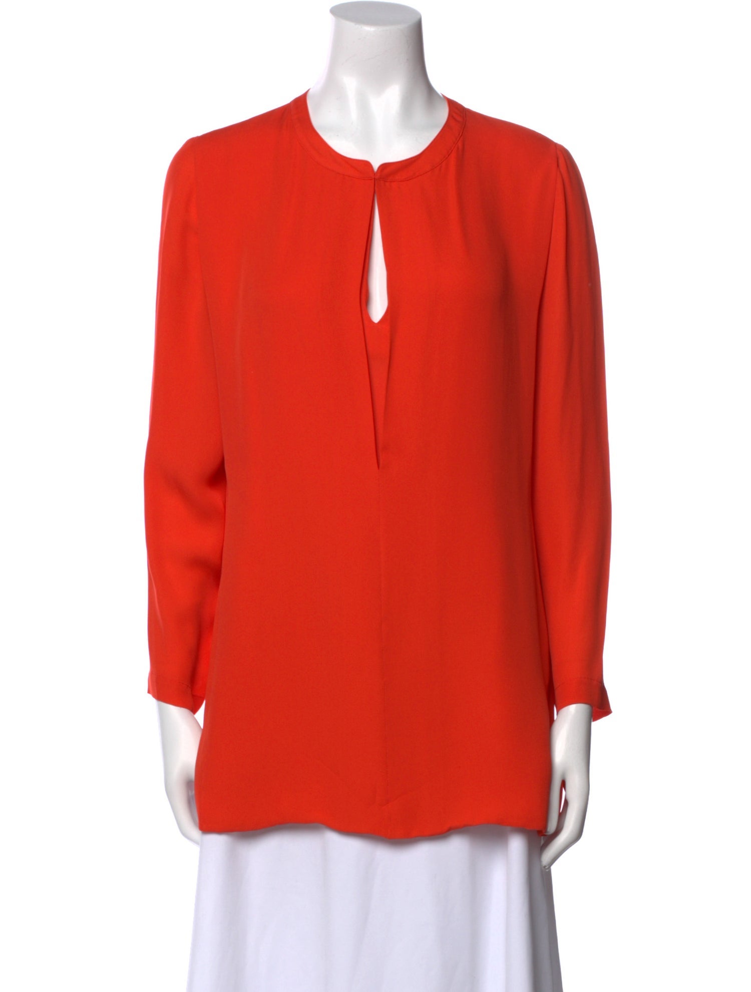 Halston Heritage Silk Crew Neck Tunic