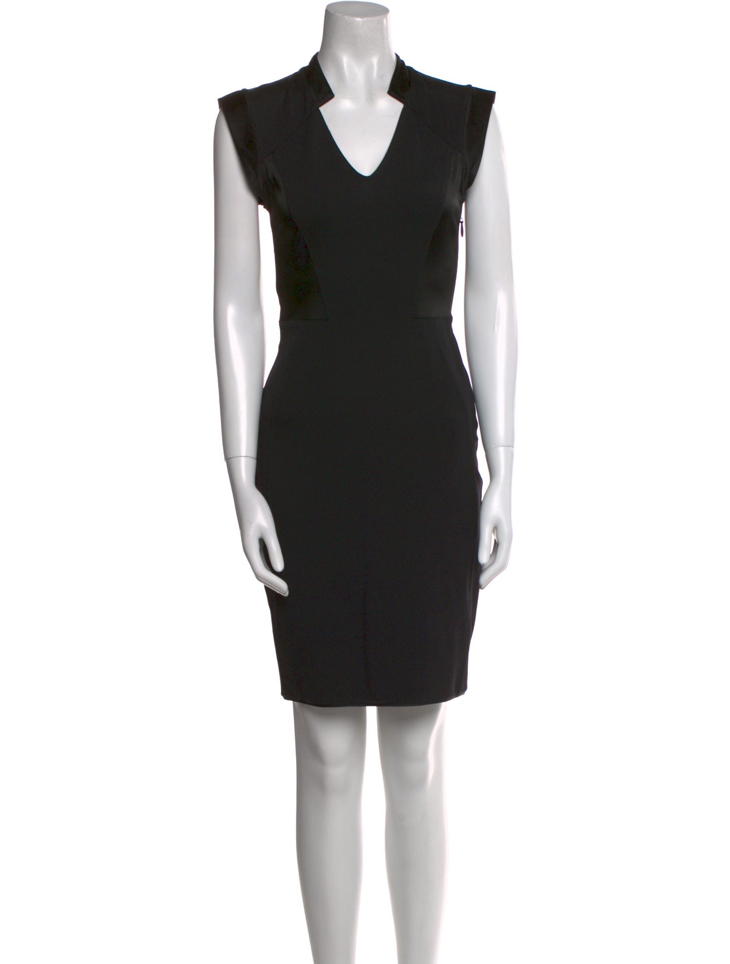Halston Heritage V-Neck Mini Dress