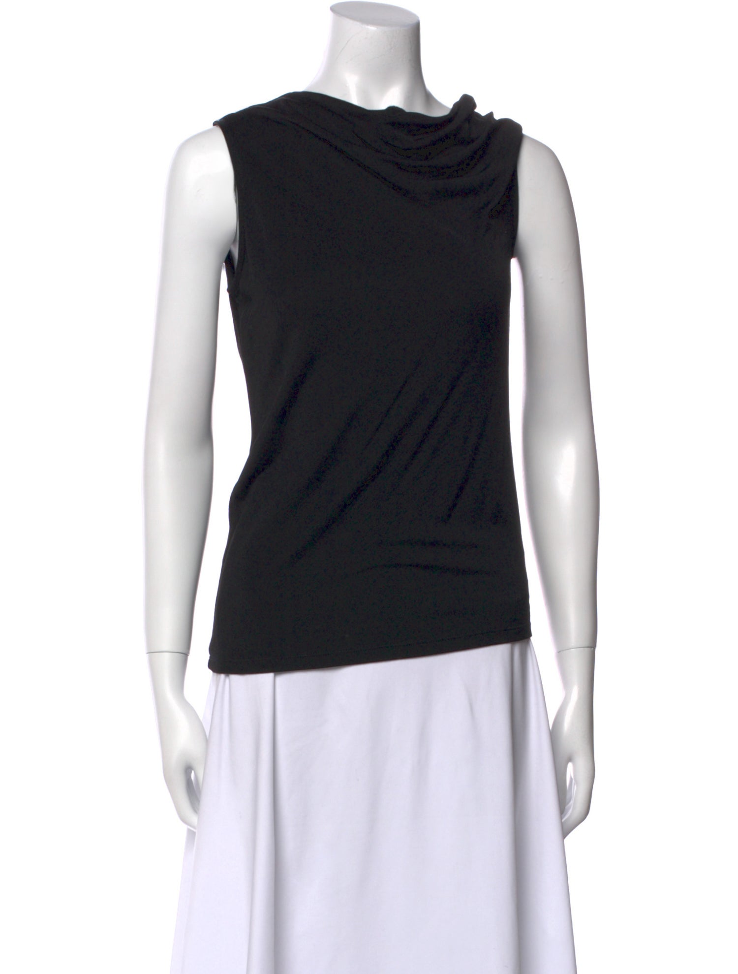 Halston Heritage Cowl Neck Sleeveless Top