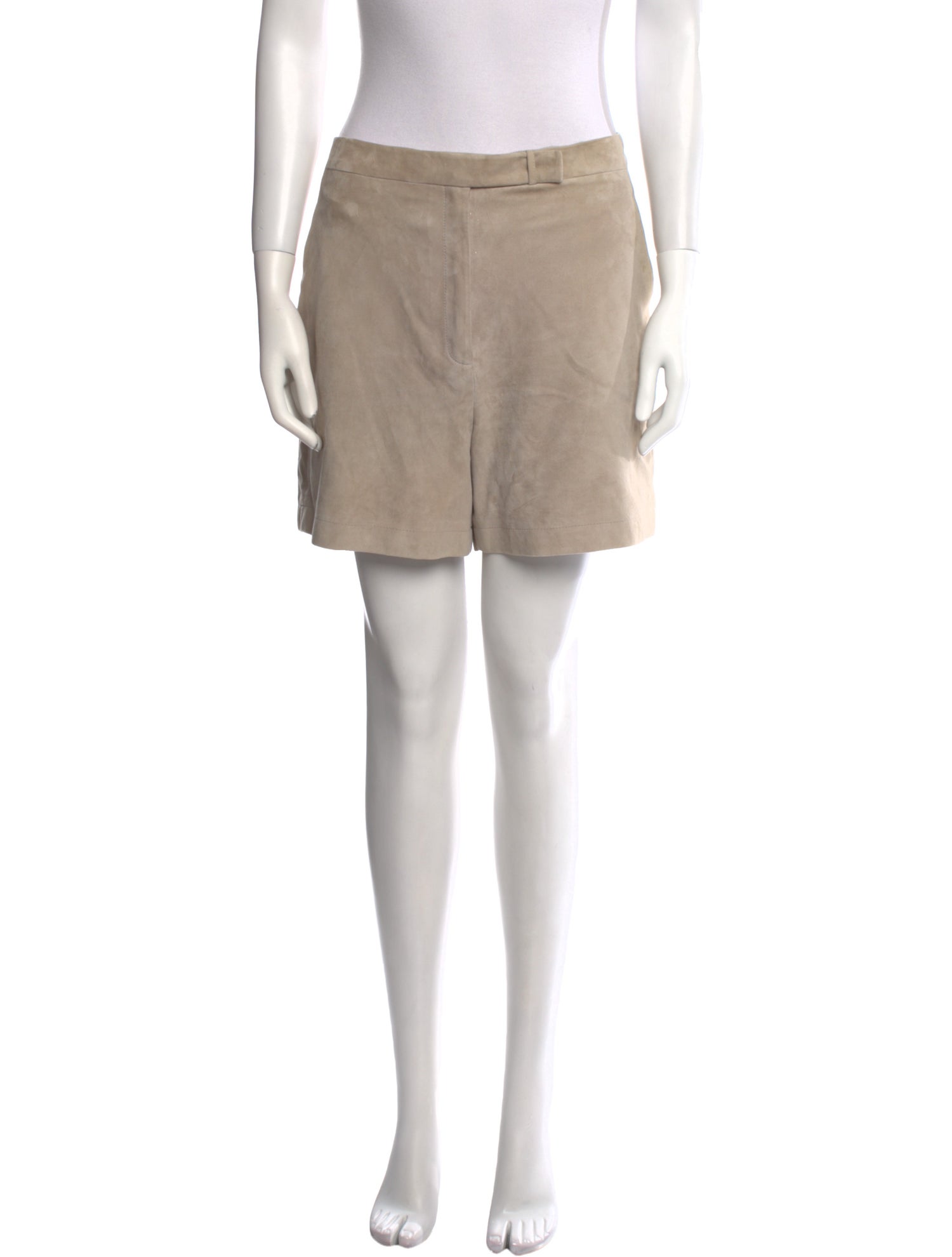 Halston Heritage Suede Mini Shorts